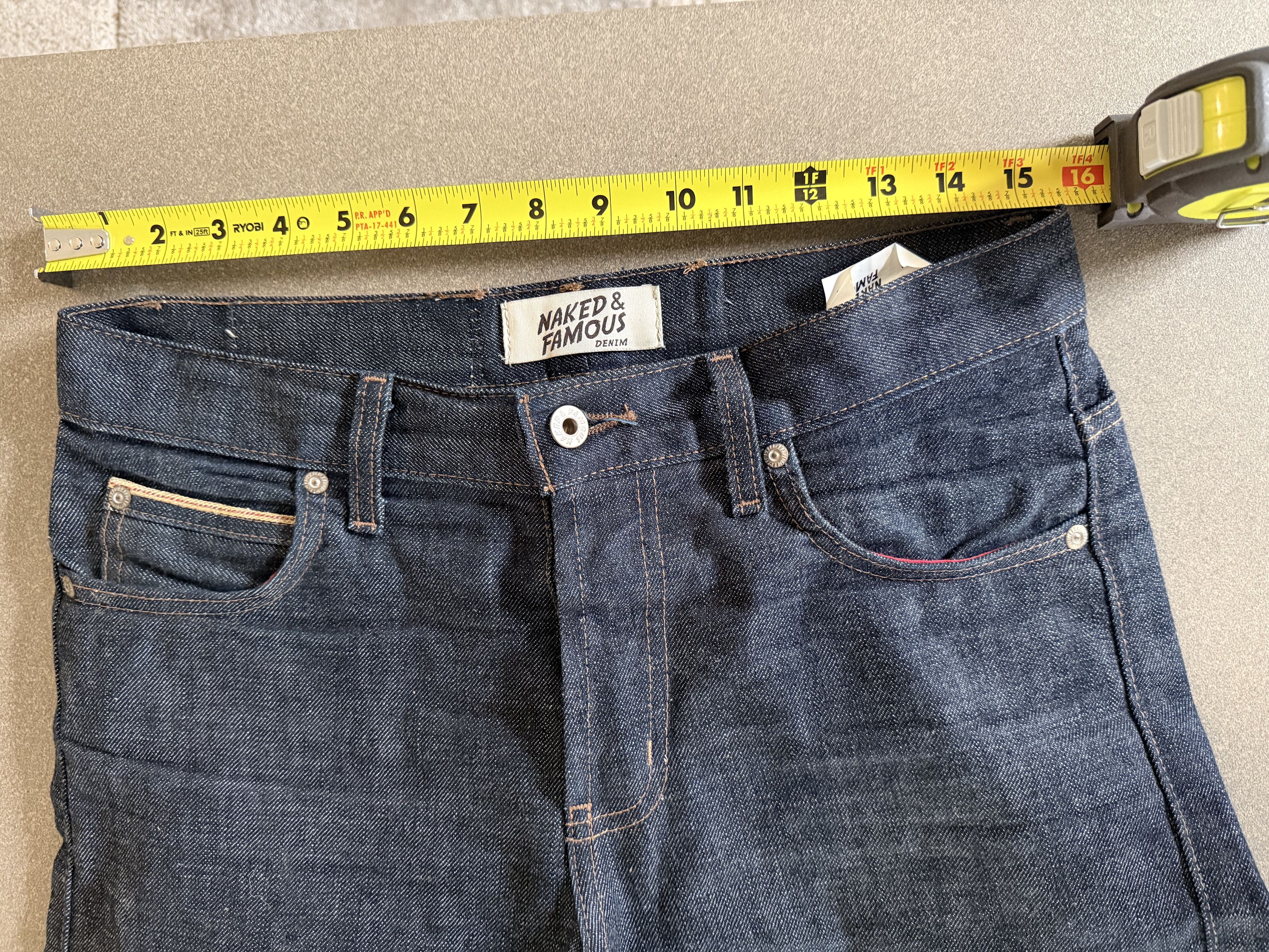 Naked & Famous Naked & Famous Chinese New Year "CNY Pig" Selvedge Size US 31 - 10 Thumbnail