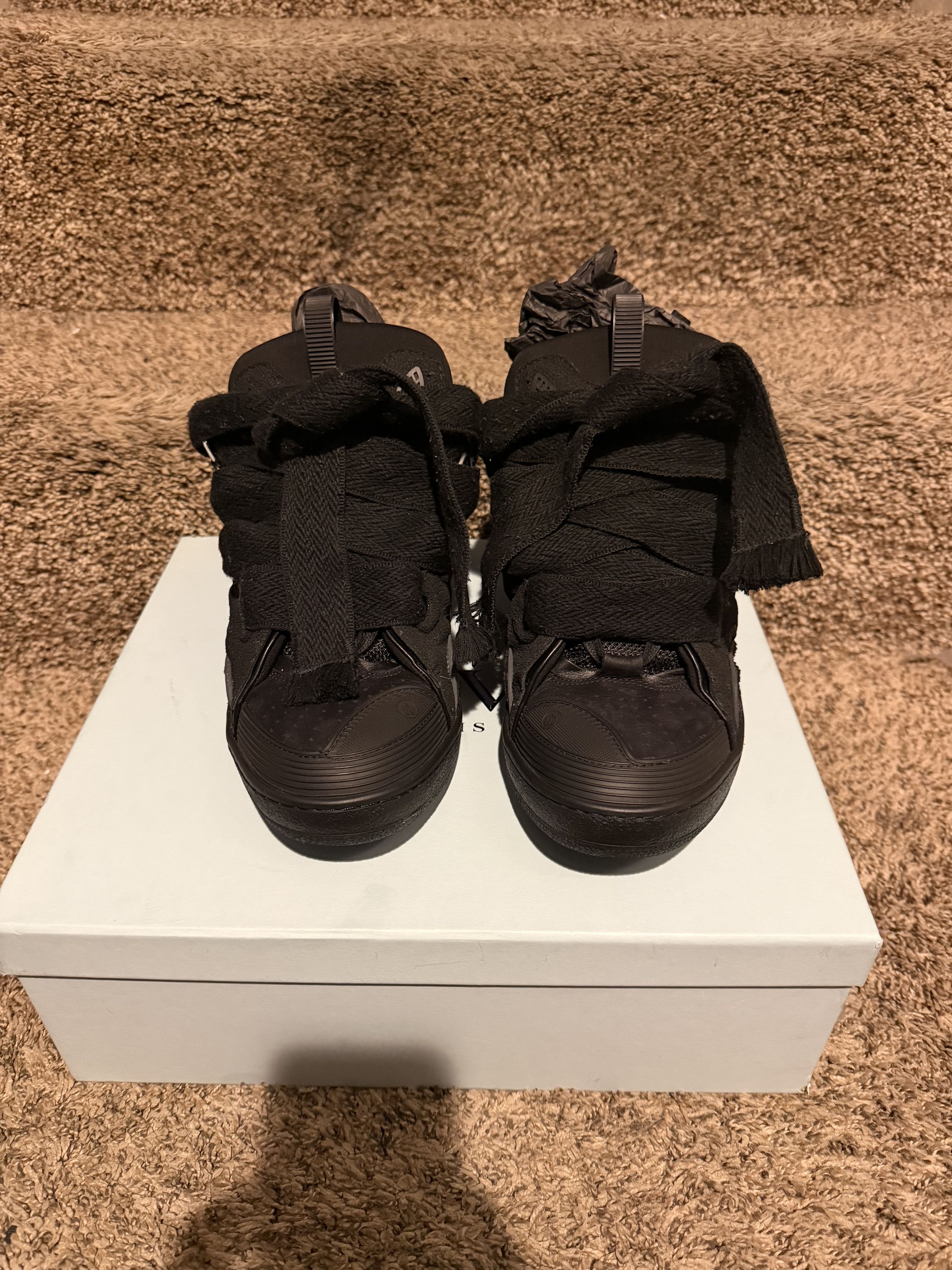 Lanvin Lanvin curb all black Size US 11 / EU 44 - 1 Thumbnail