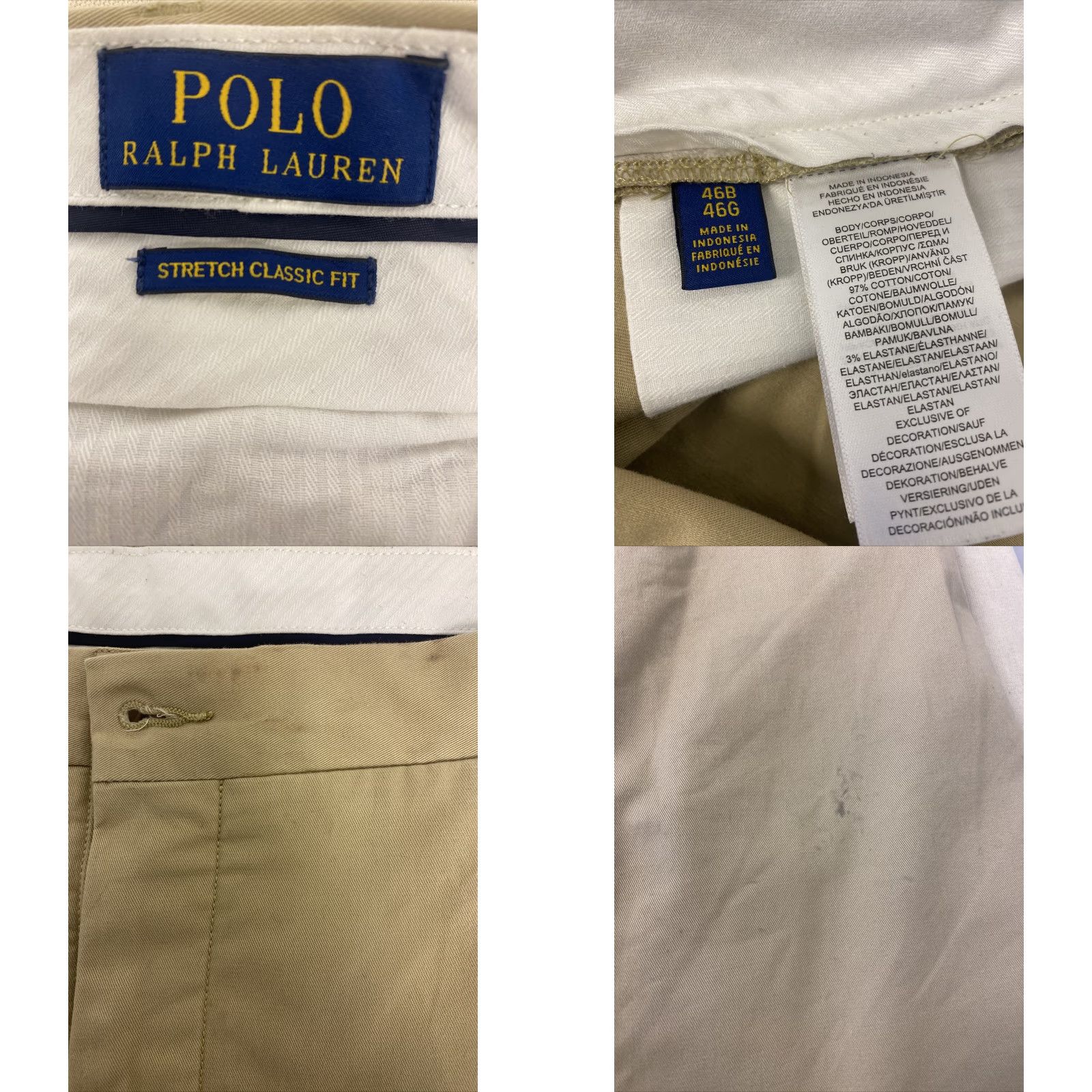Ralph Lauren Ralph Lauren Chino Shorts Big & Tall 46 Beige Casual 12" Inseam Outdoor Mens Size US 30 / EU 46 - 8 Thumbnail