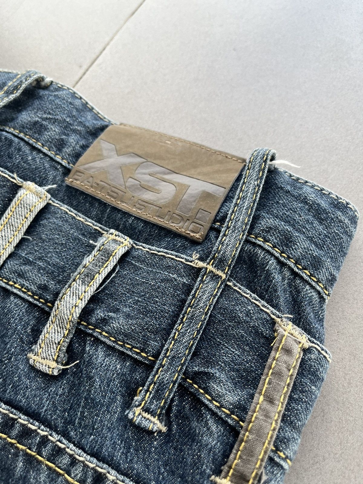 14th Addiction Japanese~Bat-tsu Studio Double Waist Poem Punk Denim Pants Size US 28 / EU 44 - 11 Thumbnail