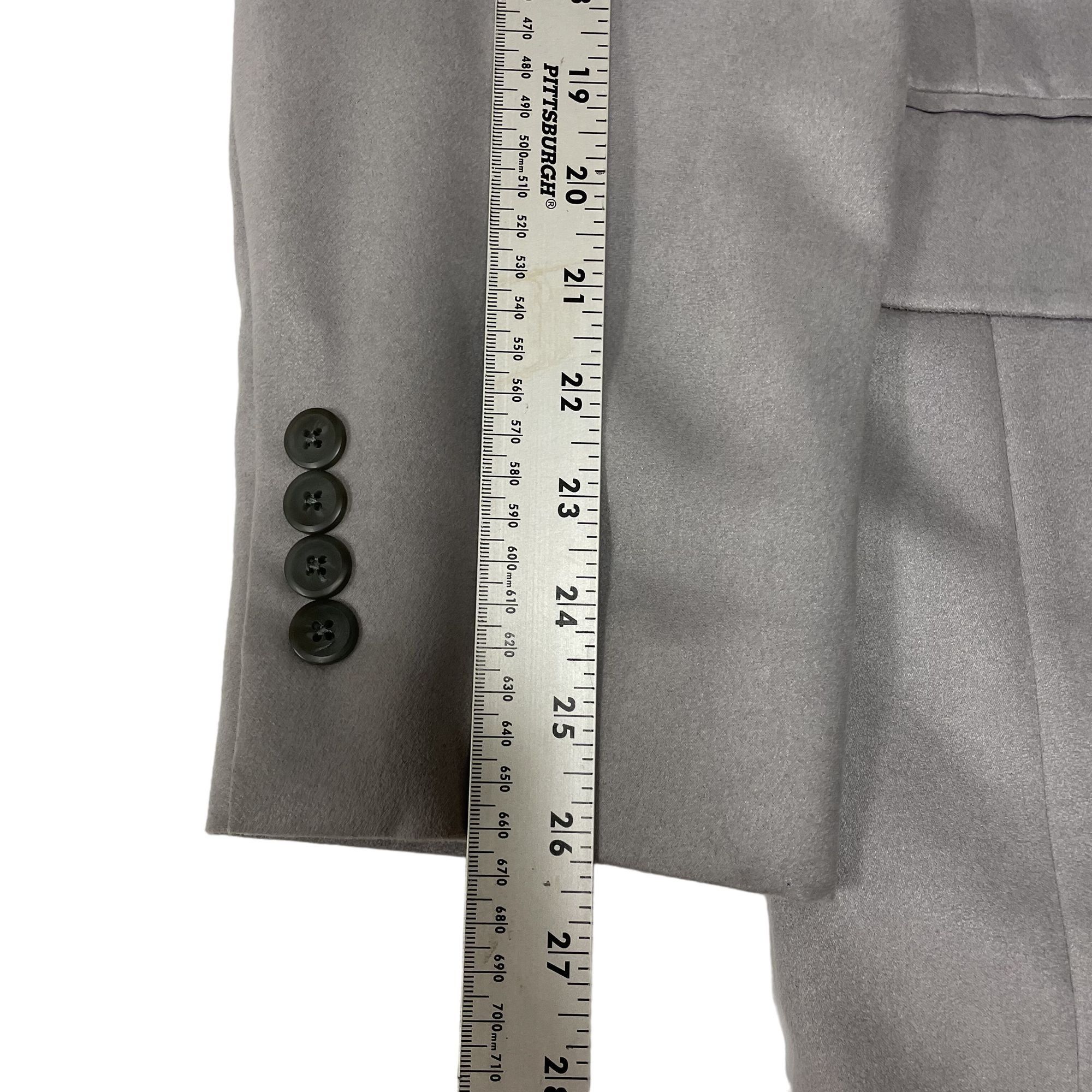 Stafford Stafford SILVER Gray Sport Coat MICROFIBER 3 btn Jacket Size 42L - 9 Thumbnail