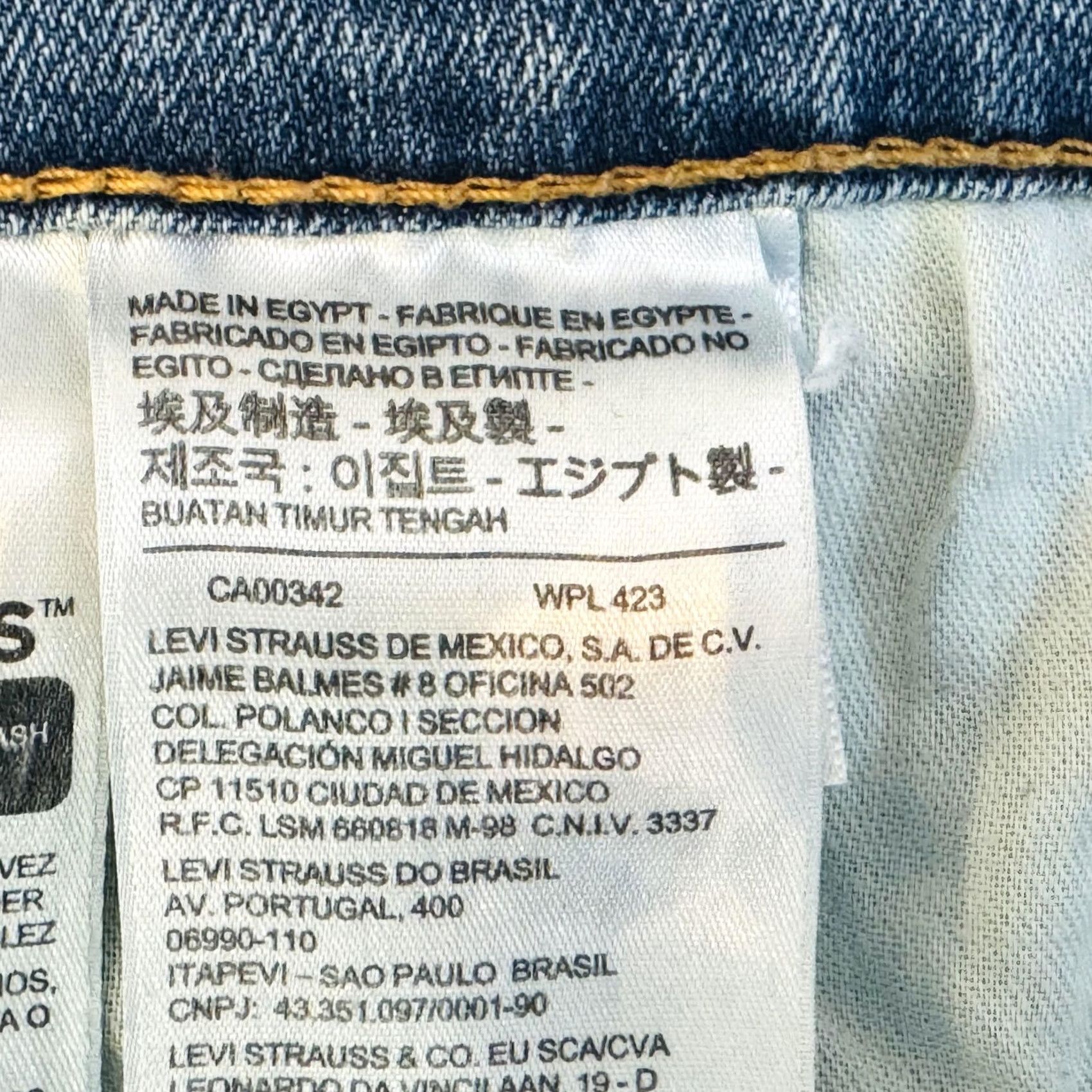Levi's Levi's 541 Jeans Mens 42x31 Light Blue Athletic Taper Denim - 5-Pocket Zip Fly Size US 42 / EU 58 - 5 Thumbnail