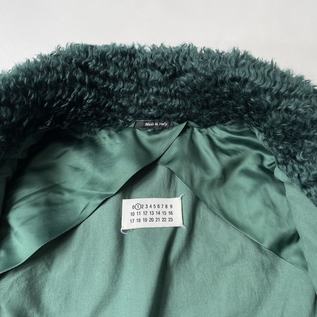Maison Margiela A/W 13 Emerald Green Mohair Jacket Size S / US 4 / IT 40 - 12 Thumbnail
