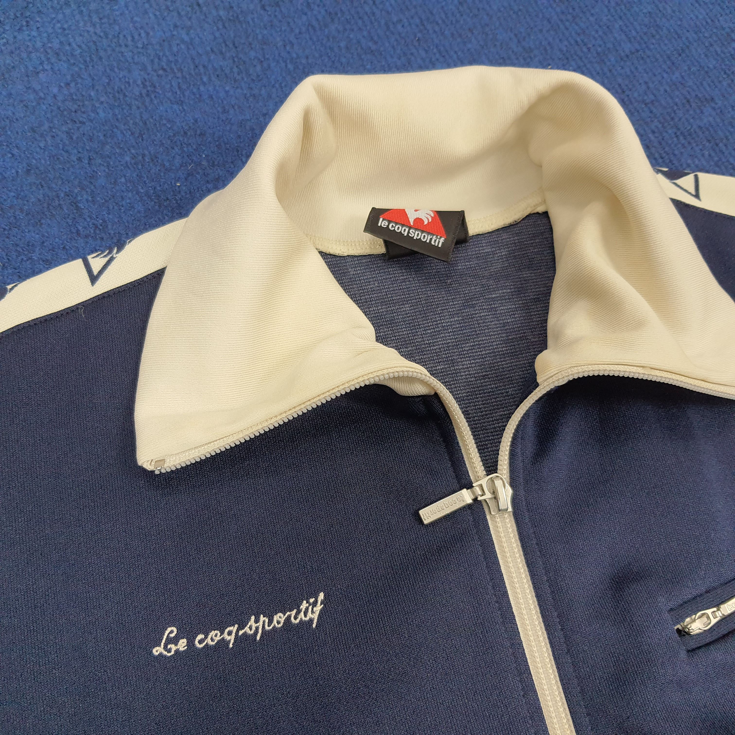 Le Coq Sportif × Vintage Vintage Le Coq Sportif Track Suit Sweater Size US L / EU 52-54 / 3 - 3 Thumbnail