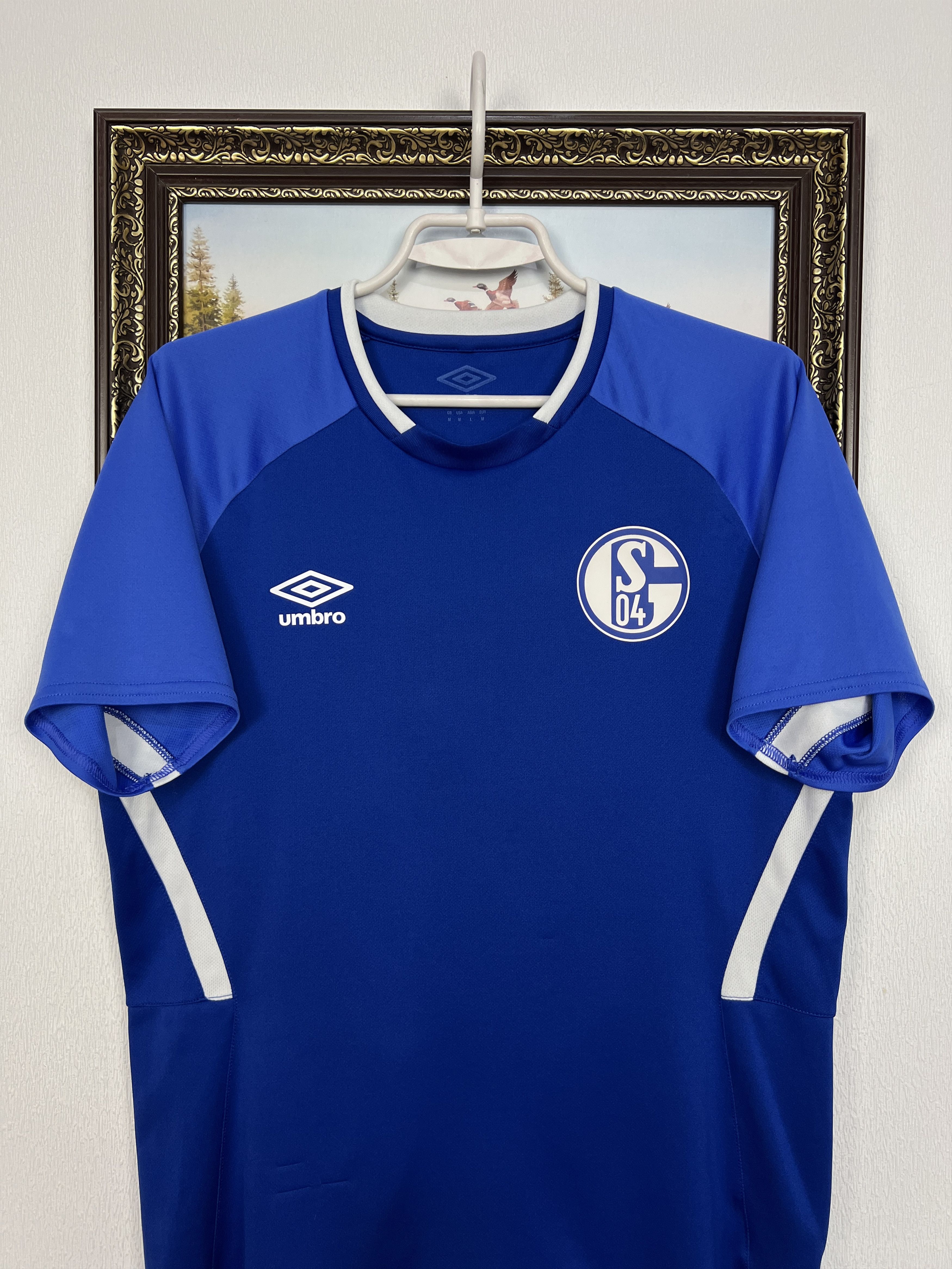 Umbro Umbro FC Schalke 04 Football Train Shirt Soccer Blue Jersey Size US M / EU 48-50 / 2 - 2 Thumbnail