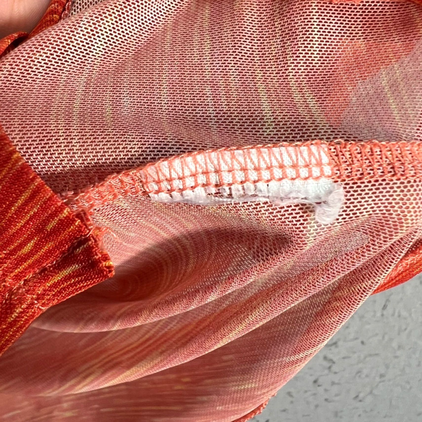 Vintage Motel Short Sleeve Orange Striped Crop Top Womens Size Small Size S / US 4 / IT 40 - 4 Thumbnail