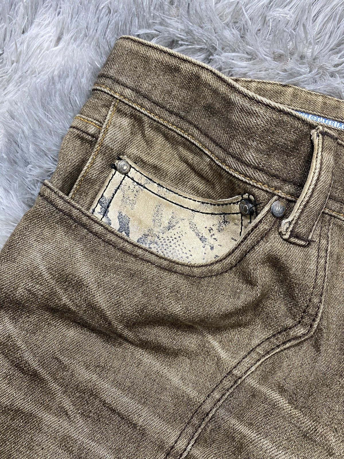 Japanese Brand Rare Nicole Club For Men Snake Pocket Jeans Size US 34 / EU 50 - 3 Thumbnail