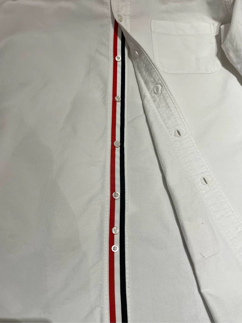 Thom Browne Thom browne White striped shirt 2504-Nextarrow Size US L / EU 52-54 / 3 - 5 Thumbnail