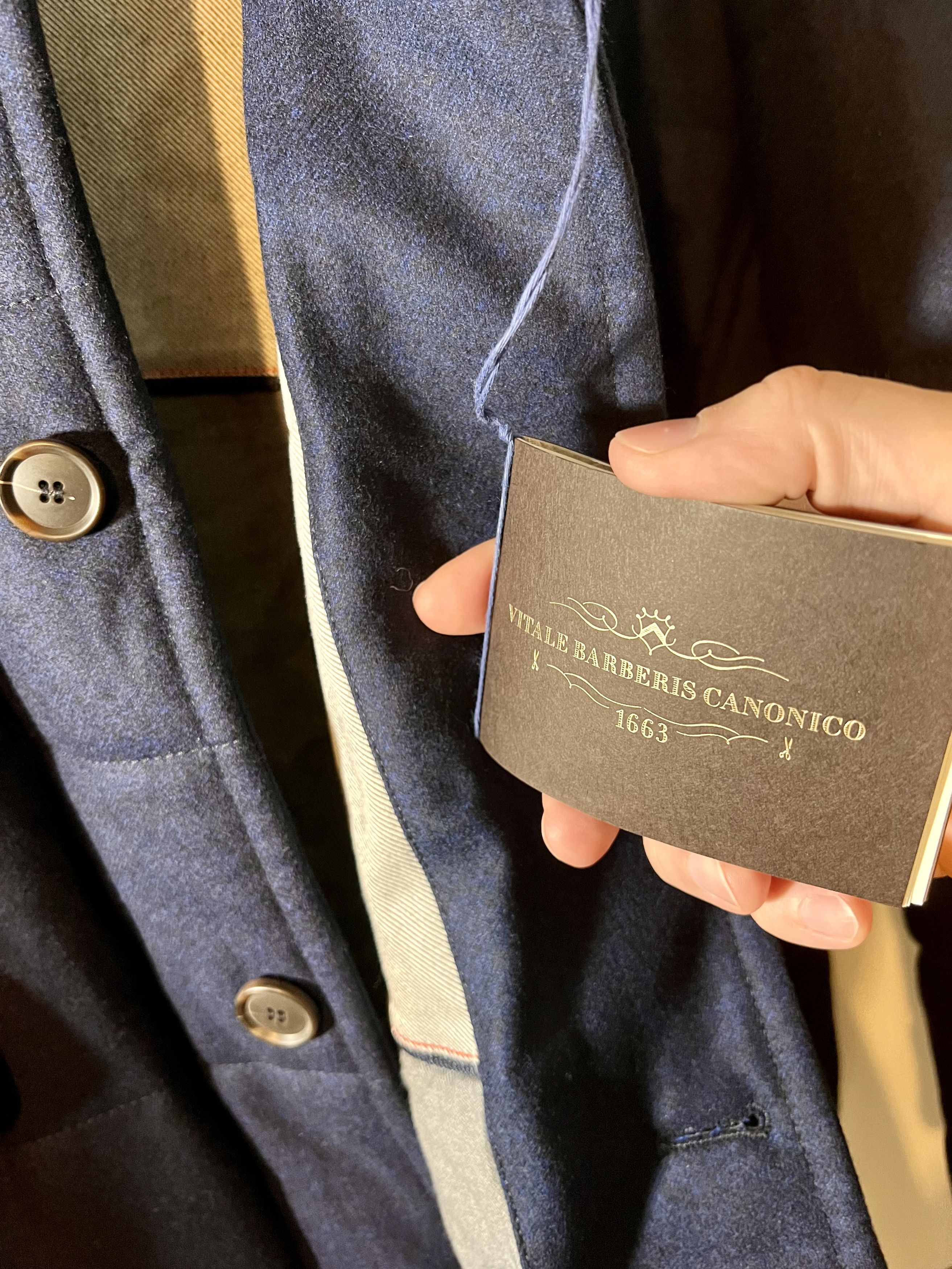 Neiman Marcus × Vitale Barberis Canonico Heavy Wool Jacket made in Italy Parka Size US L / EU 52-54 / 3 - 8 Thumbnail