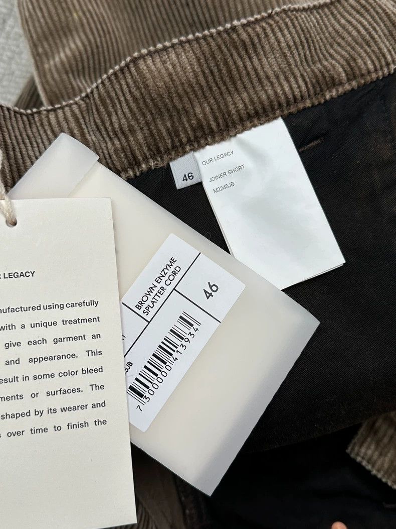 Our Legacy our legacy24SS Joiner Short Corduroy Ink Workwear Shorts 25 Size US 30 / EU 46 - 5 Thumbnail