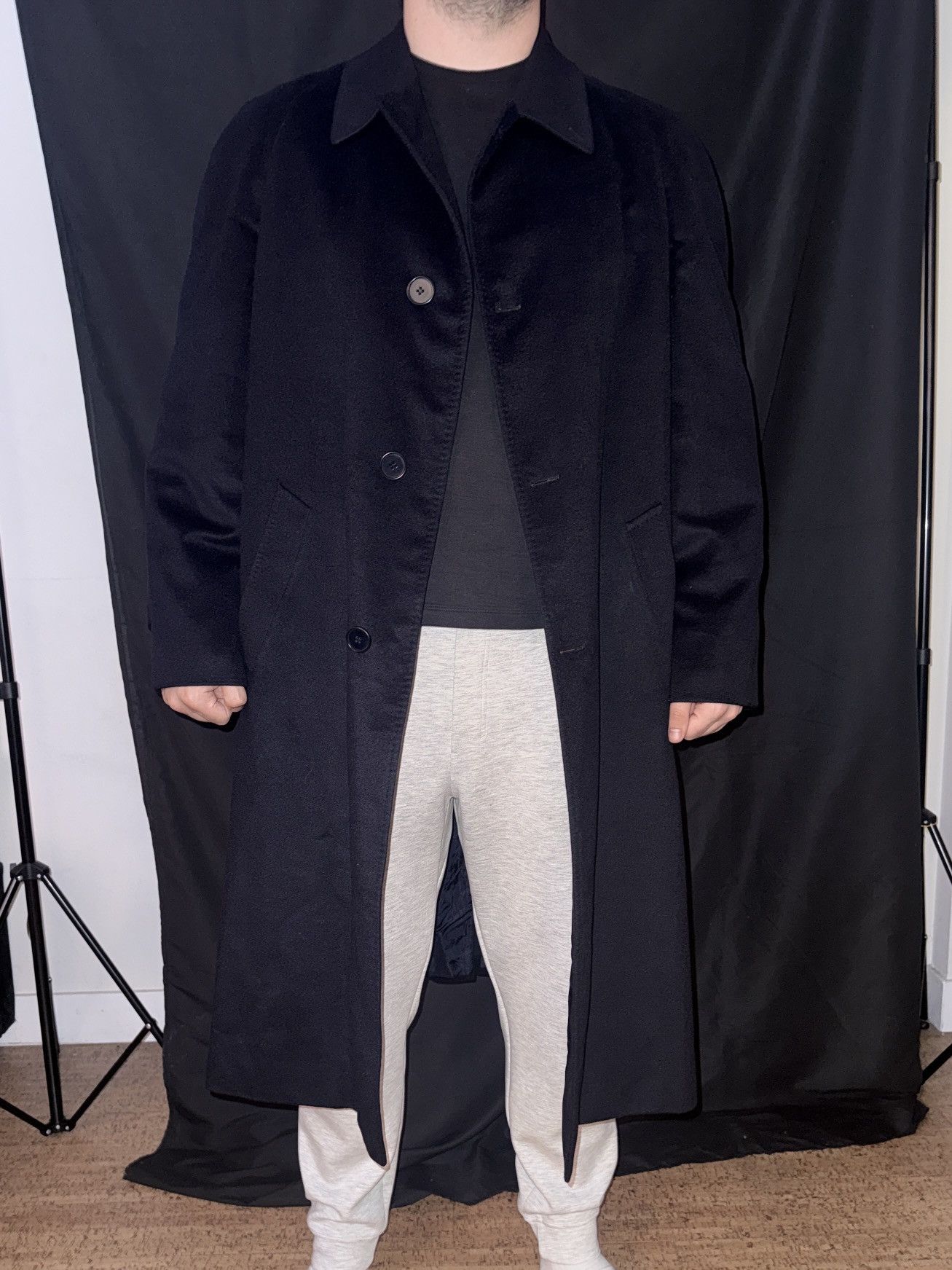 Bergdorf Goodman Bergdorf Goodman x Loro Piana lined Dark Blue Cashmere Coat Size US XXL / EU 58 / 5 - 10 Thumbnail