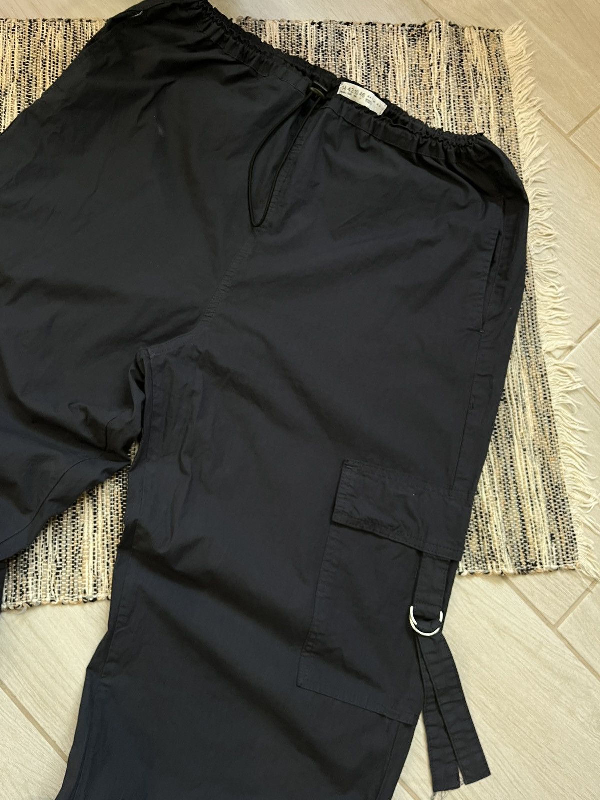 Japanese Brand × Vintage Y2K Vintage Navy Parachute Nylon Pants Japanese Avantgarde Size US 32 / EU 48 - 4 Thumbnail