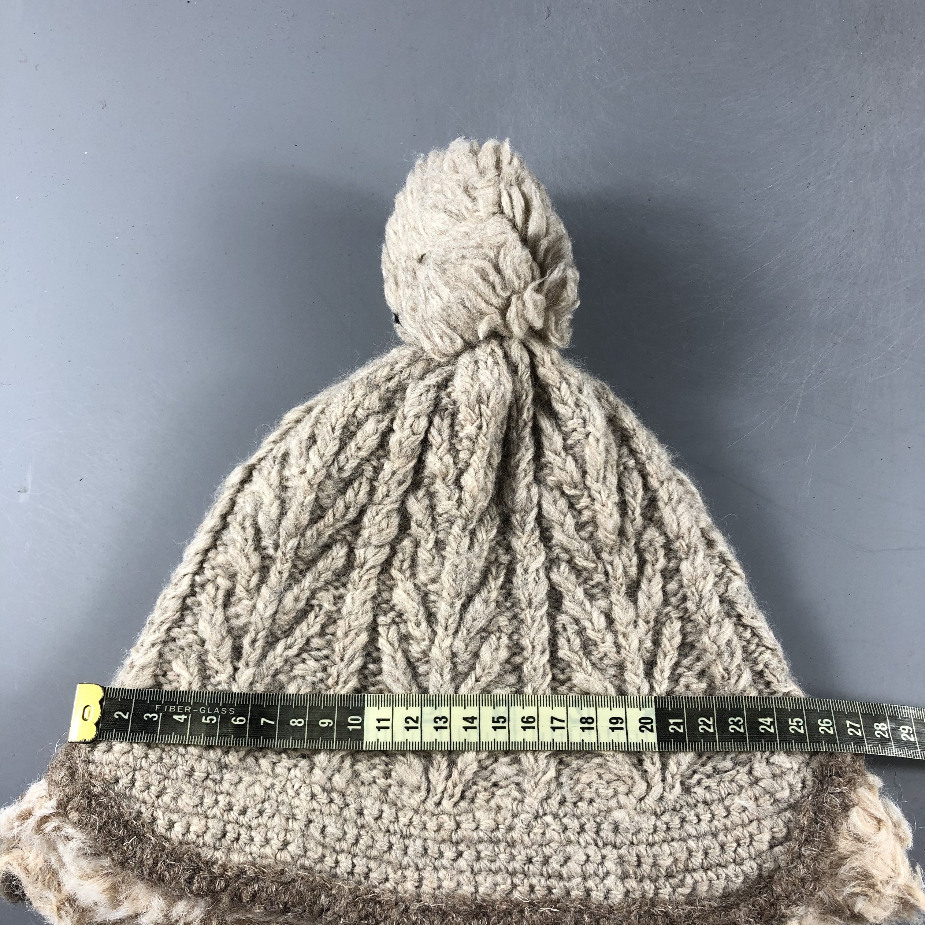 Japanese Brand × Vintage Womens Namiki Aran Isle PomPom Beanie Snow Hat Snow Cap D248 Size ONE SIZE - 3 Thumbnail