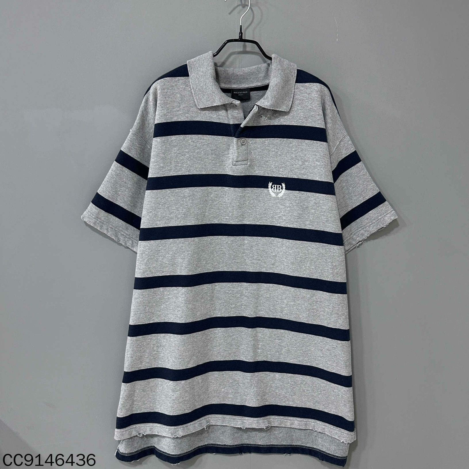 Balenciaga Balenciaga Striped Oversized Polo xl Men Size US XL / EU 56 / 4 - 1 Thumbnail