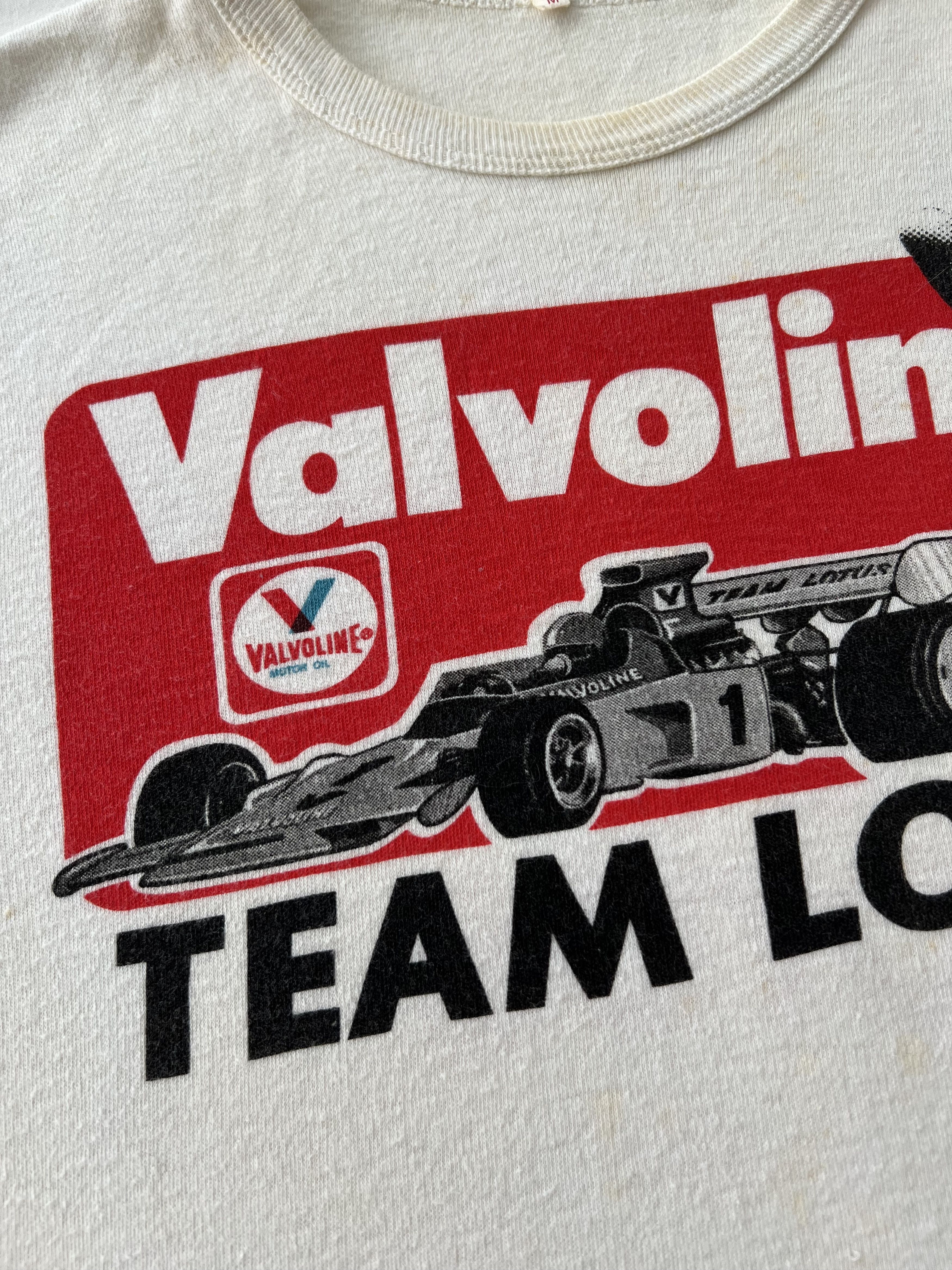 Formula 1 Vintage 70s Team Lotus Valvoline Formula 1 F1 Ringer T-shirt Size US M / EU 48-50 / 2 - 5 Thumbnail