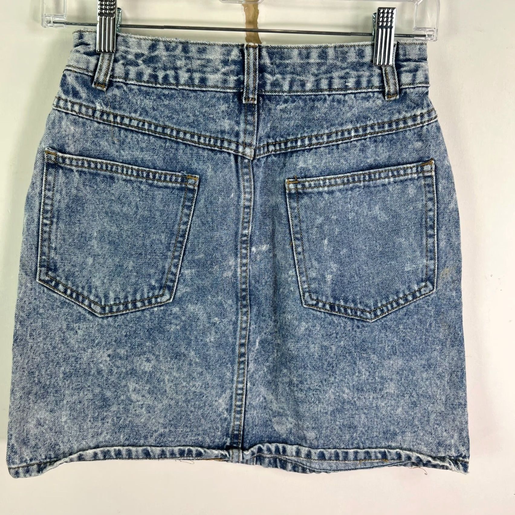 Cotton On Cotton On Denim Mini Skirt Womens Size 4 Blue Power Girl 90s City Pocket Button Short Skirt Womens Size 27" / US 4 / IT 40 - 5 Thumbnail