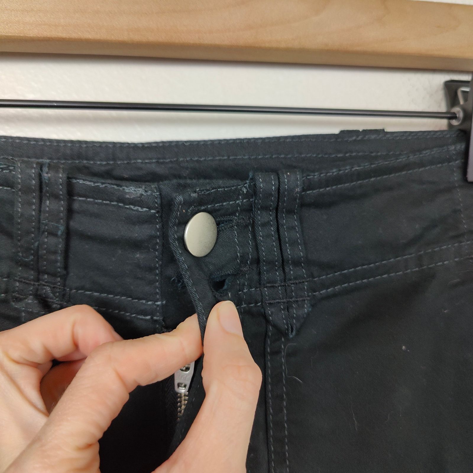 Other I.Am.Gia Ryder Cargo Pants Womens XXS Black Low Rise Y2K Size 24" / US 00 / IT 34 - 6 Thumbnail