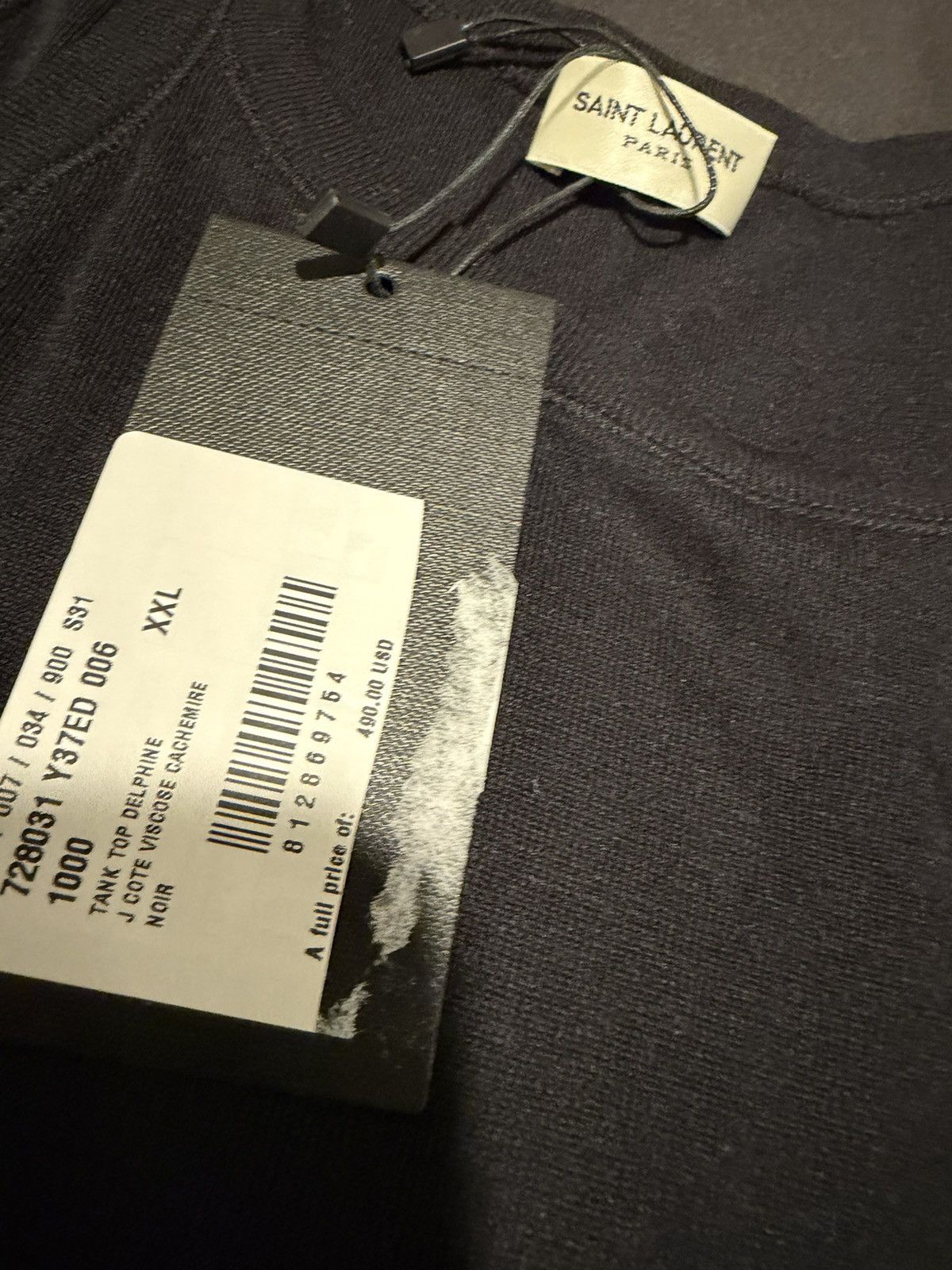 Saint Laurent Paris Saint Laurent men’s tank. XXL. $490 Size US XXL / EU 58 / 5 - 3 Thumbnail