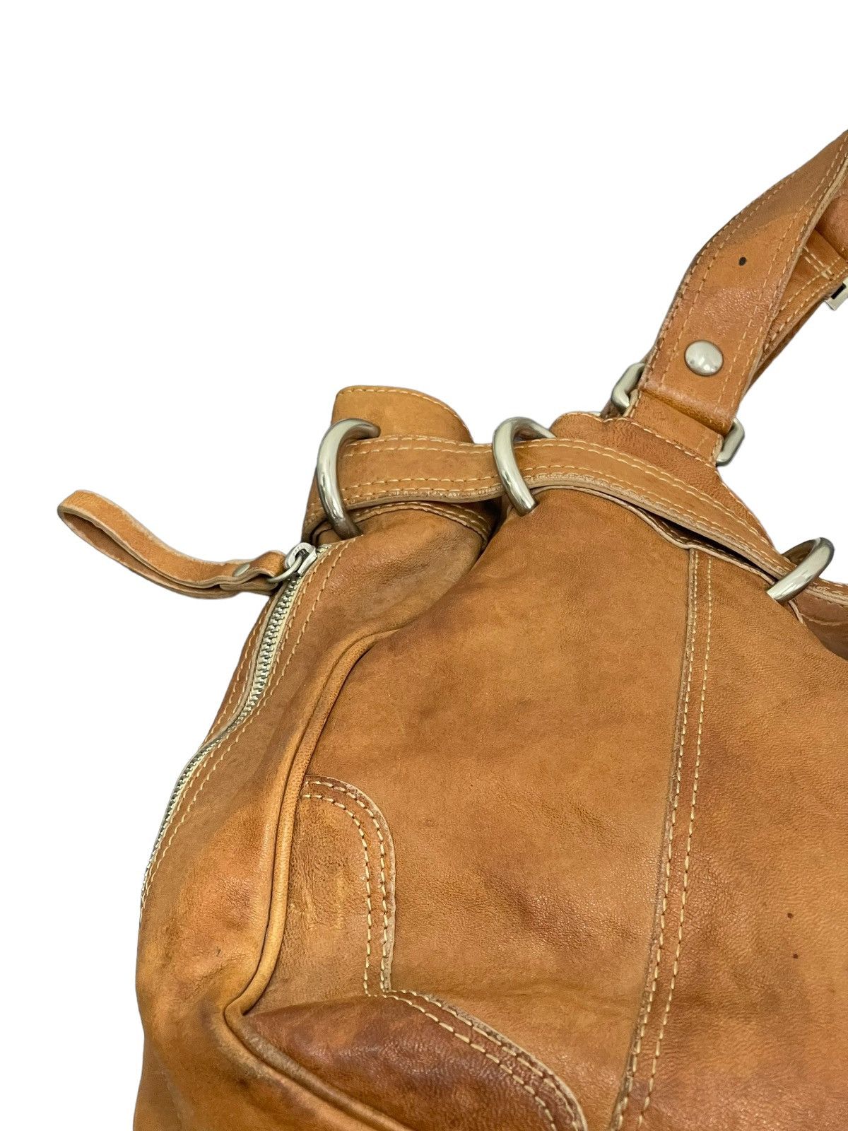 Japanese Brand Full Leather Vtg Via Republica Italy Shoulder Bag 4🟩 Size ONE SIZE - 17 Thumbnail