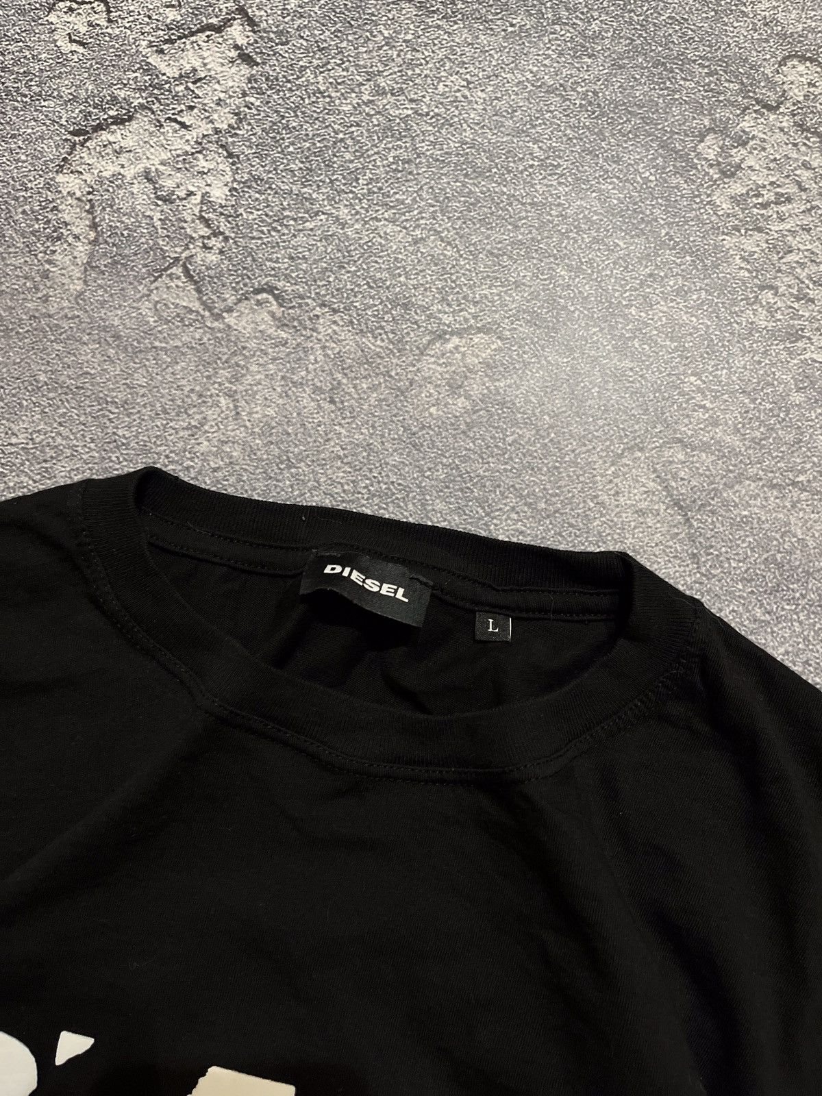 Diesel × Vintage Vintage Y2K DIESEL big logo tee streetwear Size US L / EU 52-54 / 3 - 4 Thumbnail