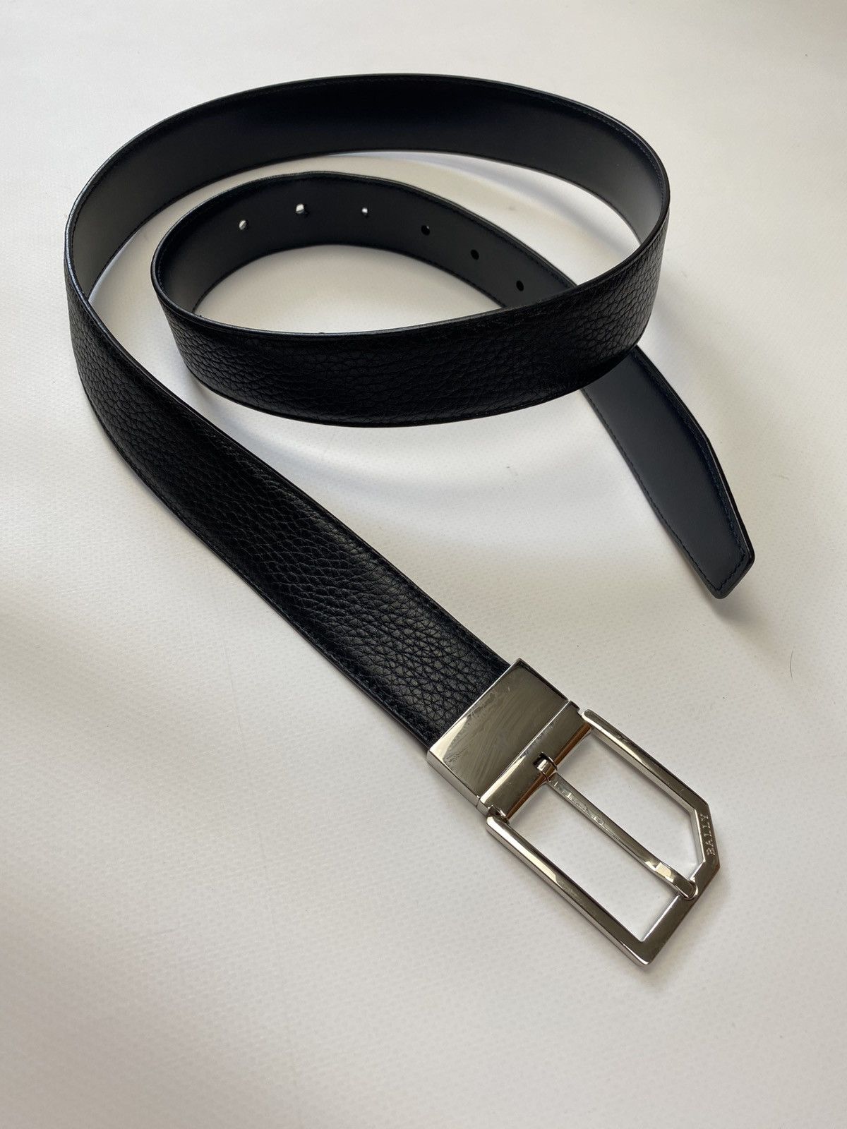 Bally Bally Leather Belt Men’s Black/Gold Luxury Style Size ONE SIZE - 1 Thumbnail