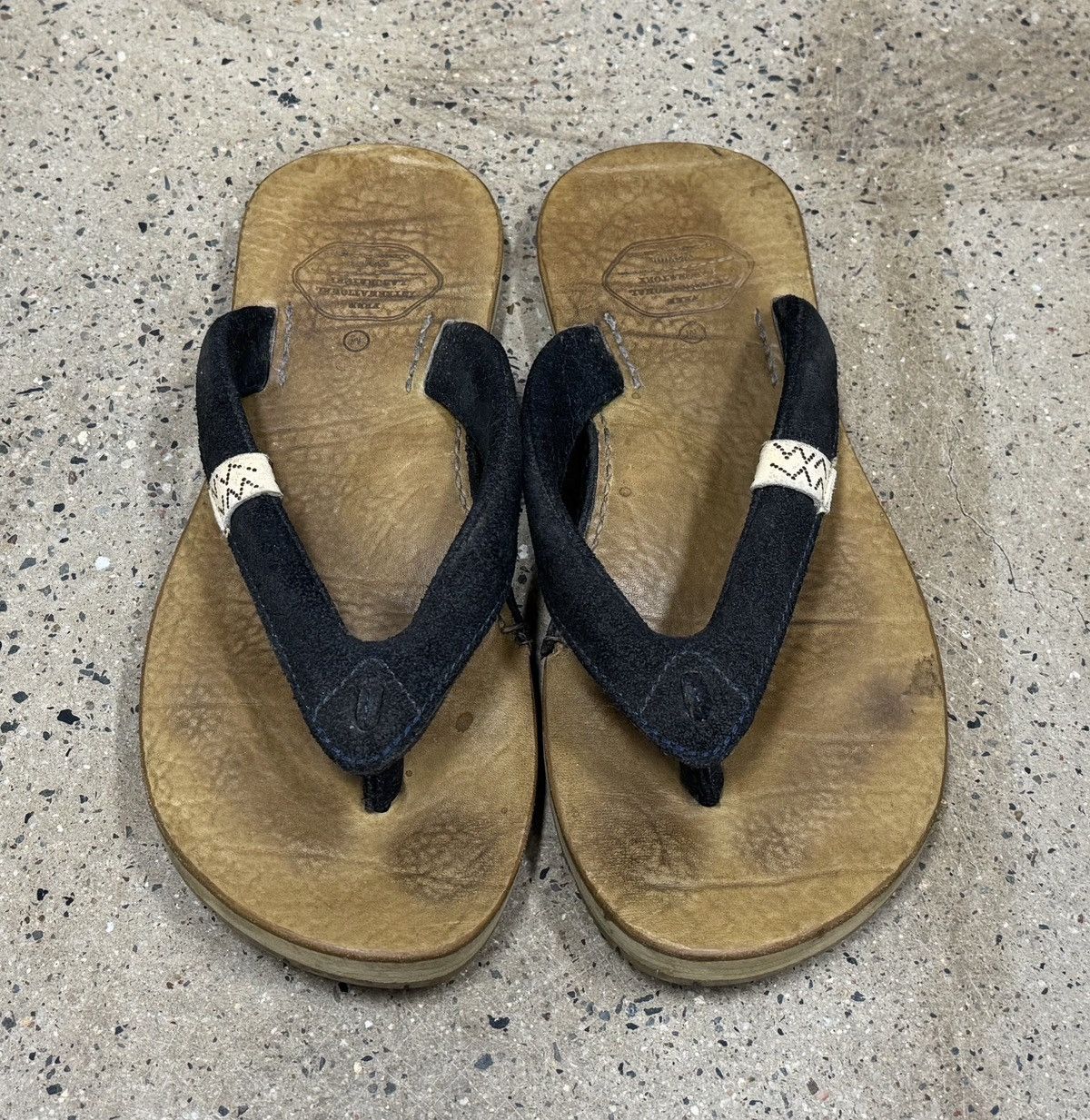 Visvim Hana Sandal-Folk - Brown - M3 | Grailed