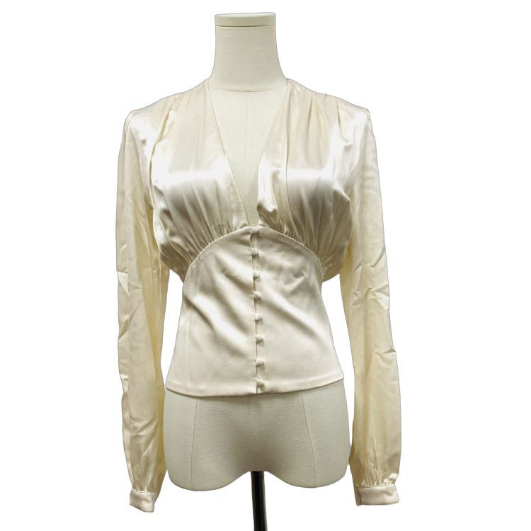 Saint Laurent Paris Saint Laurent Silk Button Up Blouse Size 34 Size XS / US 0-2 / IT 36-38 - 1 Thumbnail