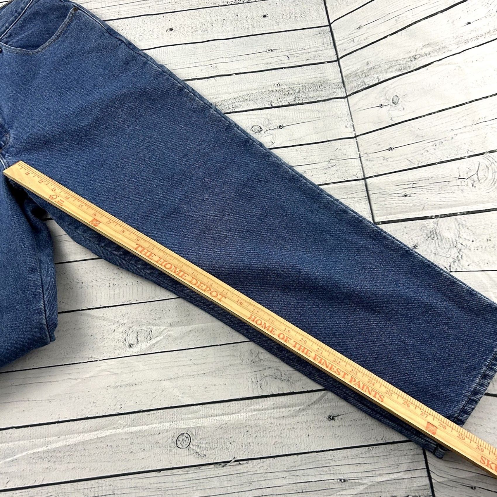 Vintage L.L. Bean Jeans Classic Fit Denim Blue 40x29 Men's Regular Medium Lined Straight Jeans Mens Size US 40 / EU 56 - 5 Thumbnail