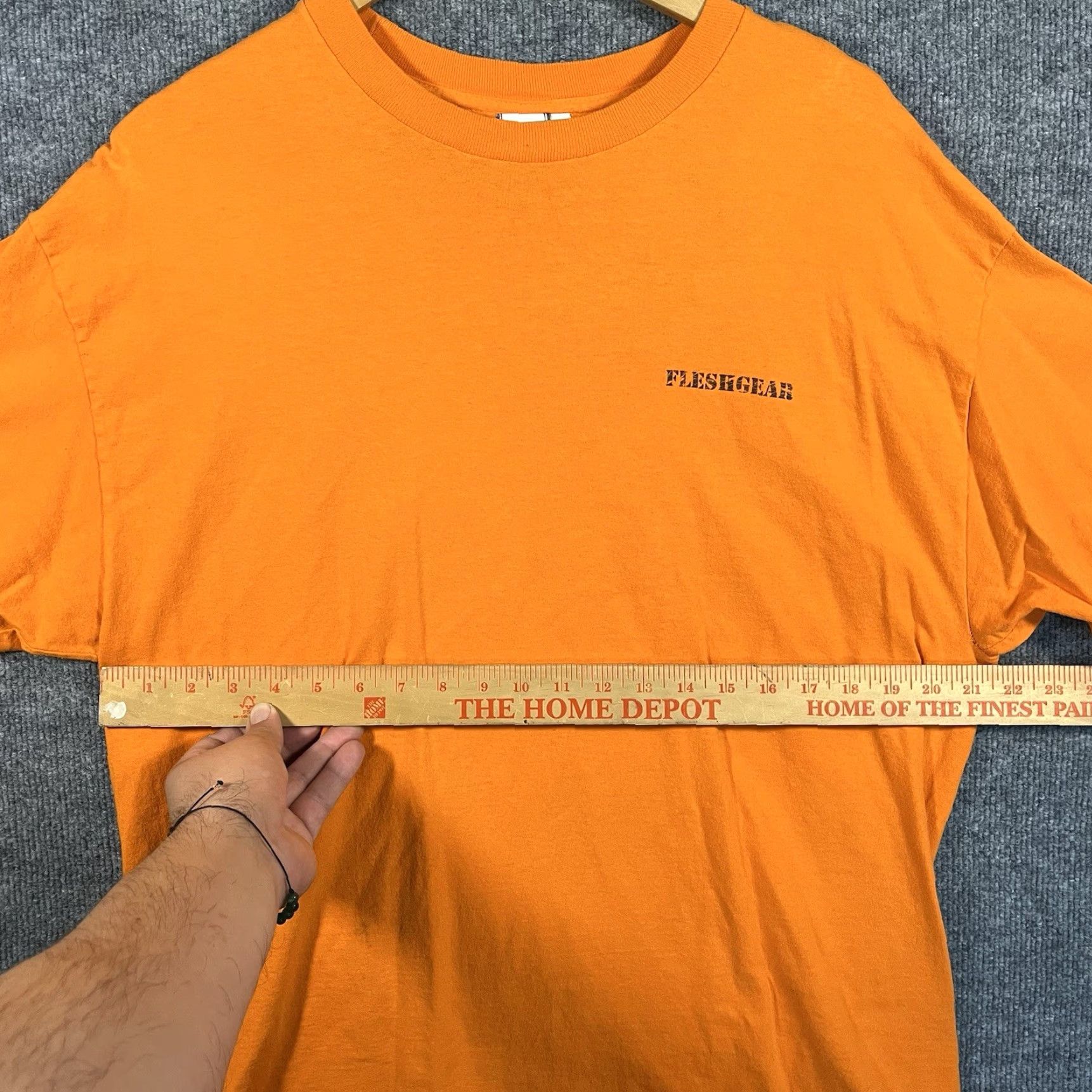Vintage VINTAGE FleshGear T-Shirt Mens XL Orange 2000s USA Graphic Print Short Sleeve Crew Neck RARE Size US XL / EU 56 / 4 - 6 Thumbnail