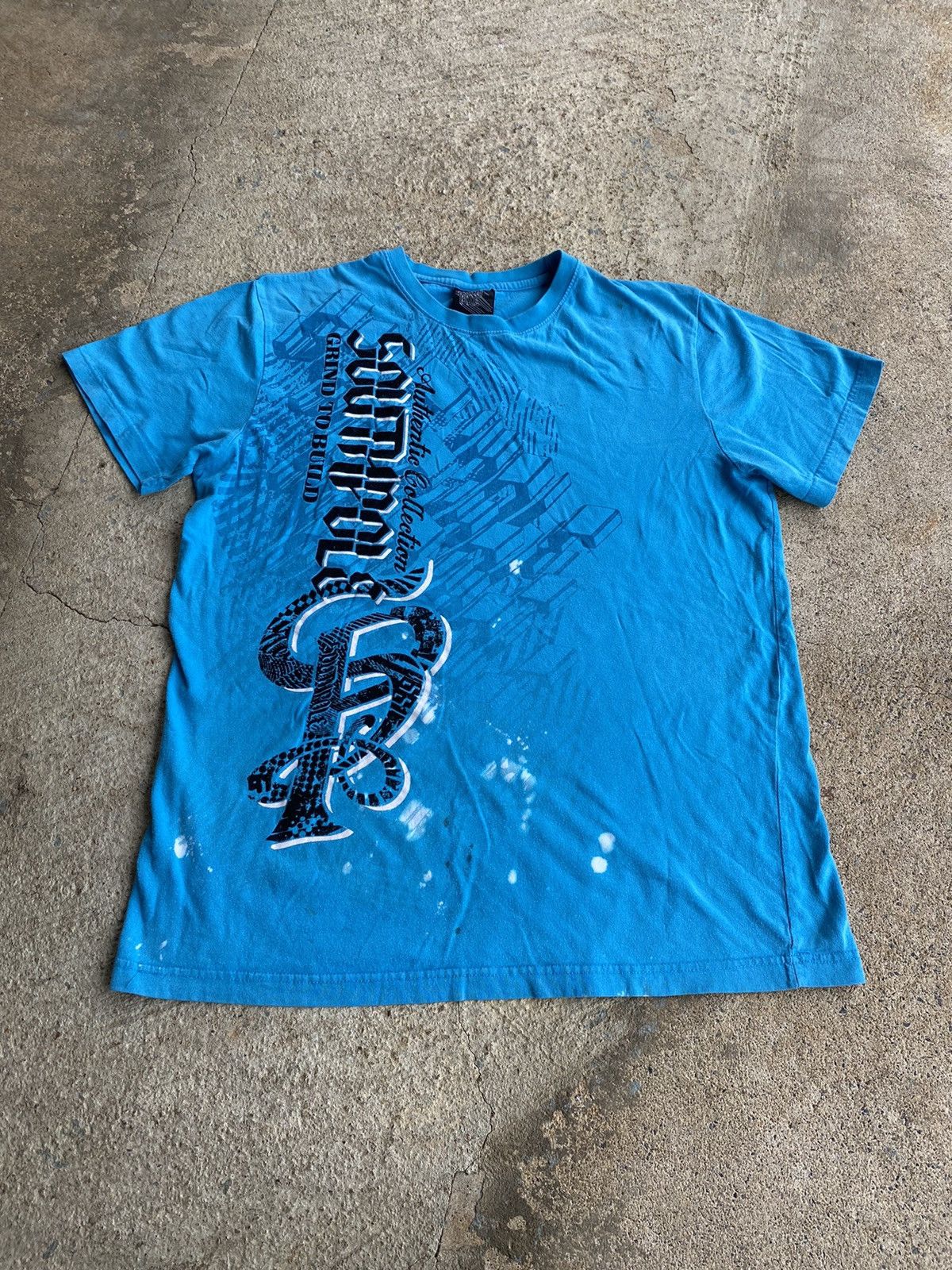Southpole × Vintage Vintage Y2K Southpole Distressed Blue All Over Shirt Size US L / EU 52-54 / 3 - 1 Thumbnail