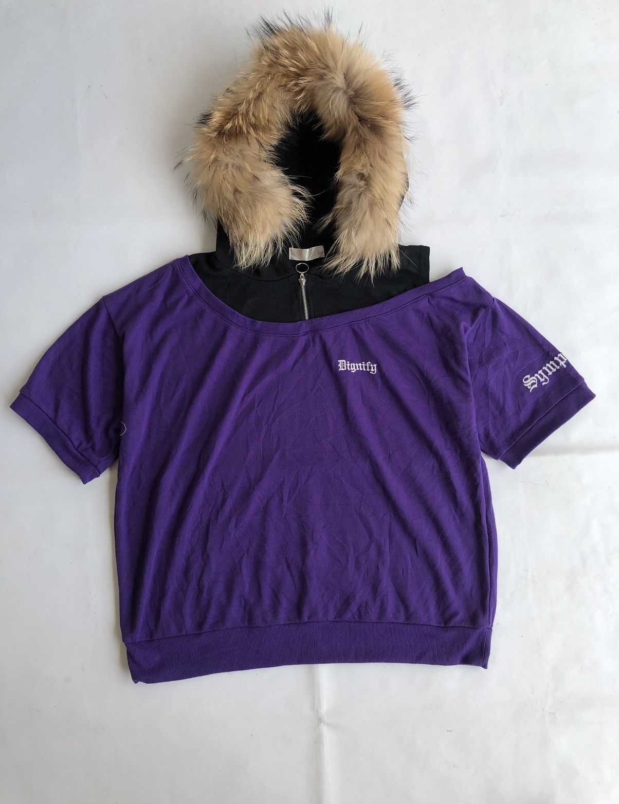 If Six Was Nine Poem Gothic Double Layer Fur Hoodie Ifsixwasnine Style Size US M / EU 48-50 / 2 - 1 Thumbnail