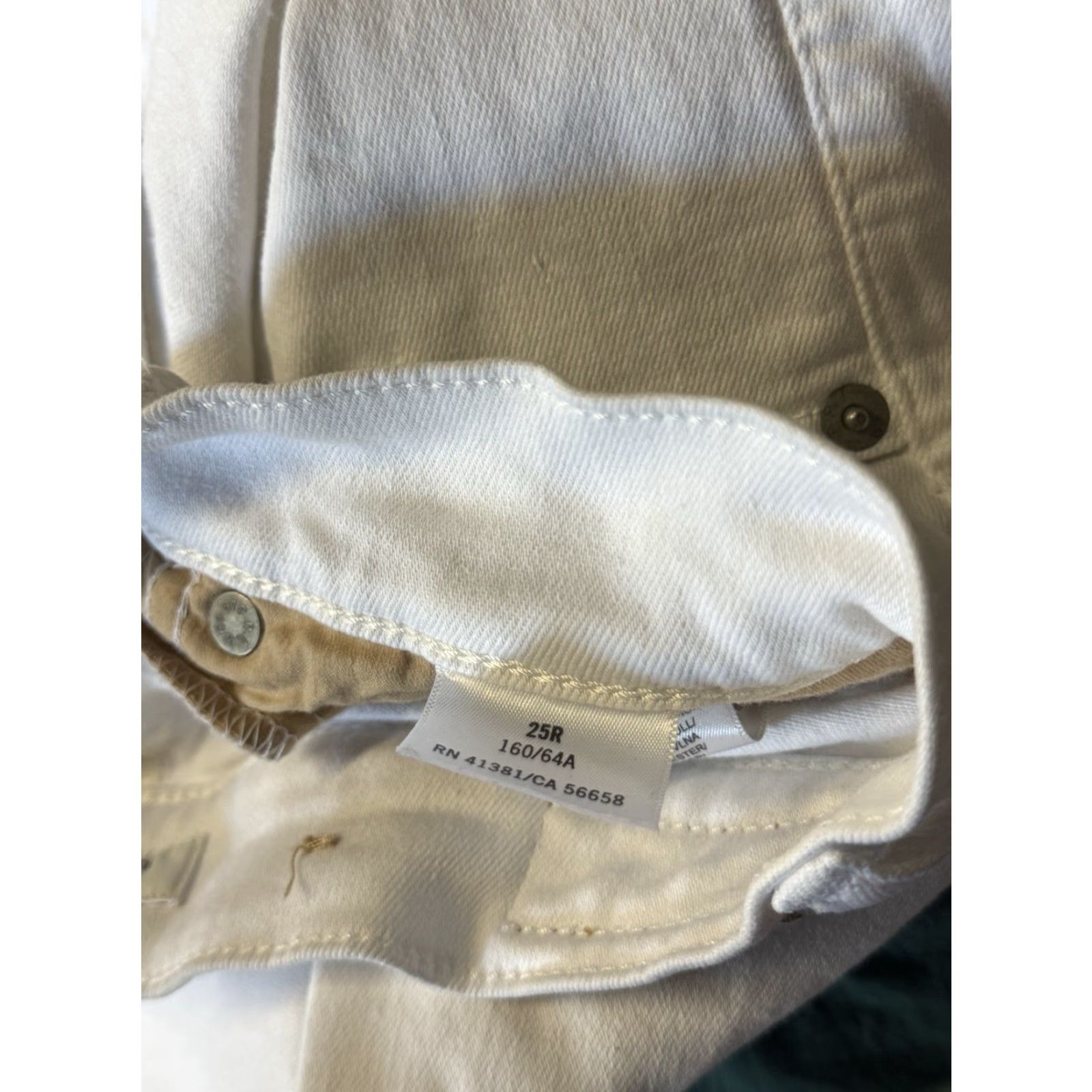 Polo Ralph Lauren Polo Ralph Lauren Womens White Straight Leg Skinny Pants 25R Regular 29in Chino, Pants, White, 25, Womens Size 42" / US 20 - 4 Thumbnail