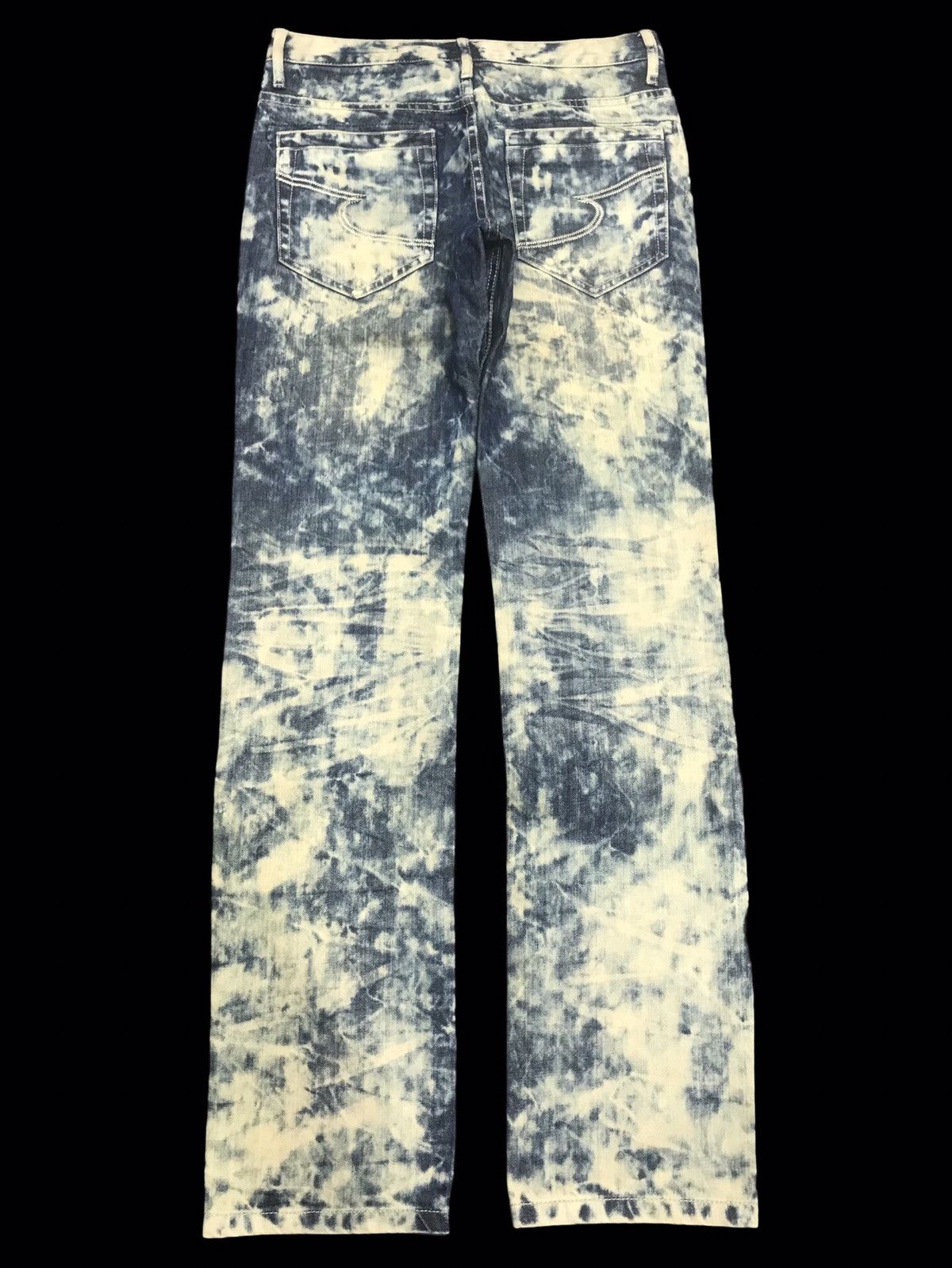 semanticdesign 💥90s Style💥semantic design Acid Wash Bleached Denim F298 Size US 31 - 2 Thumbnail