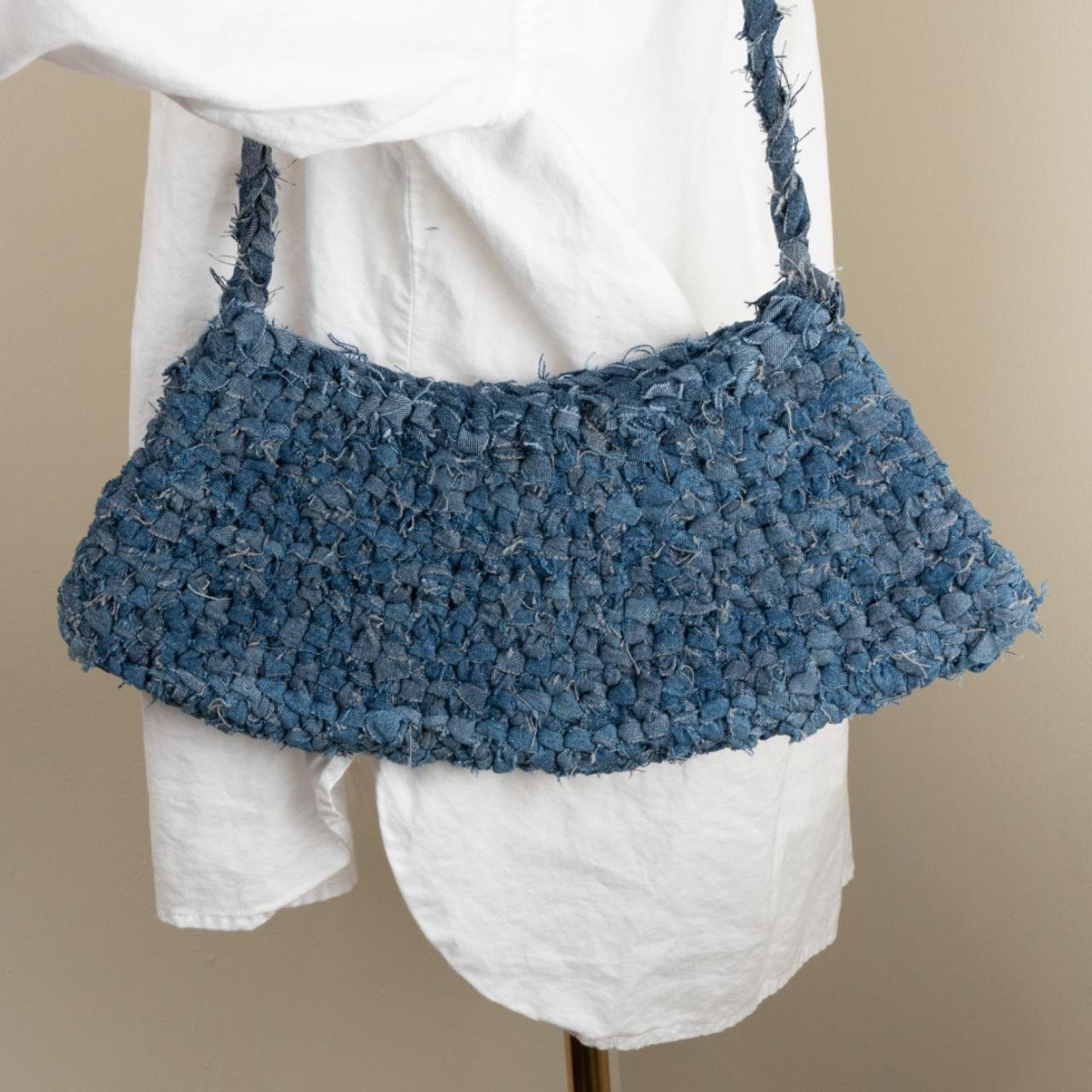 Carhartt Upcycled denim crochet bag Size ONE SIZE - 2 Thumbnail