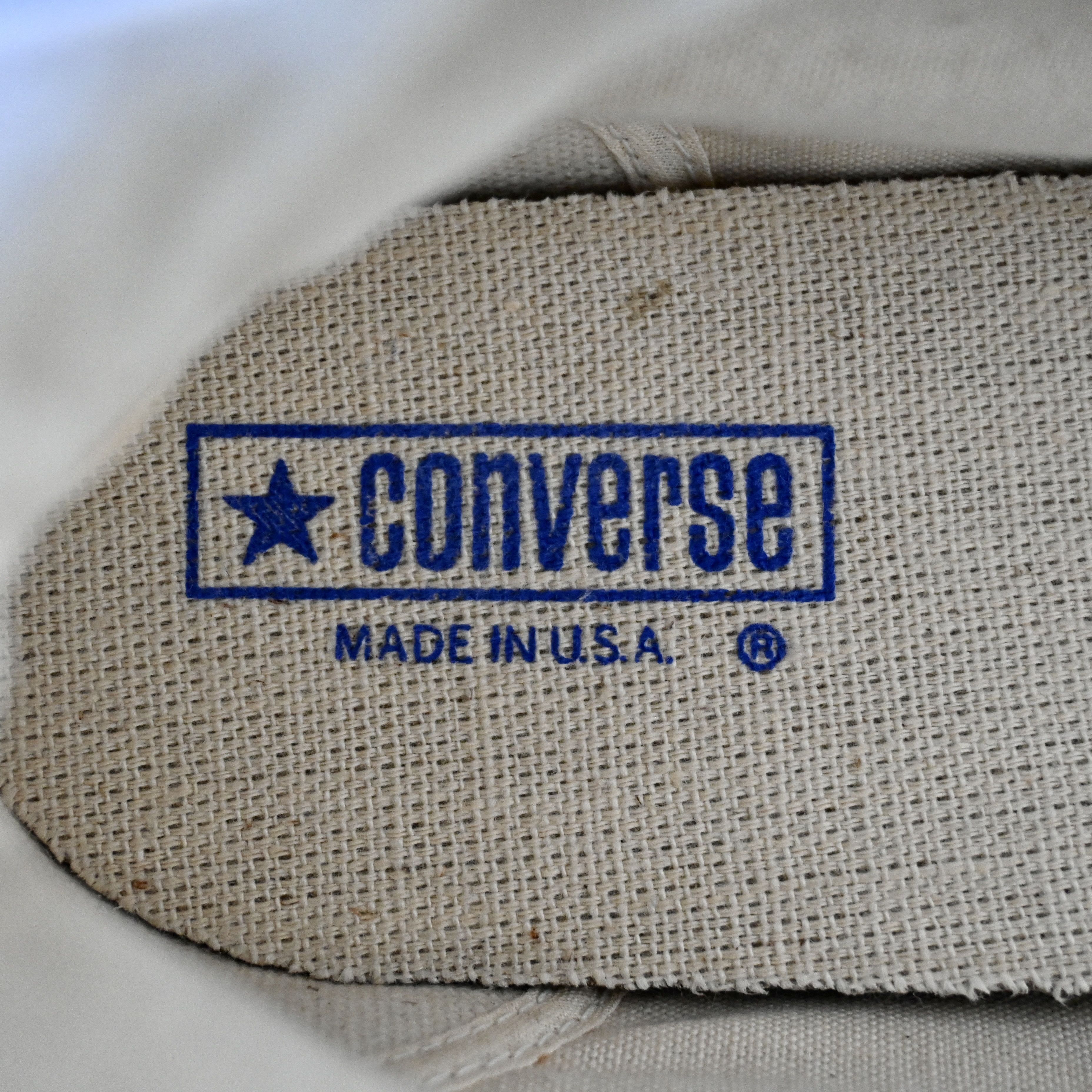 Converse DEADSTOCK, VTG 1980s Converse ALL STAR HI, Chuck Taylor Size US 11.5 / EU 44-45 - 15 Thumbnail
