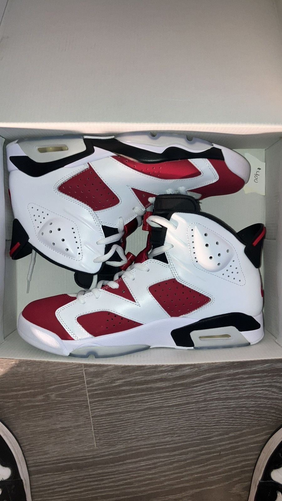 Jordan Brand Air Jordan Retro 6 OG “Carmine” 2020 Size US 10.5 / EU 43-44 - 9 Thumbnail