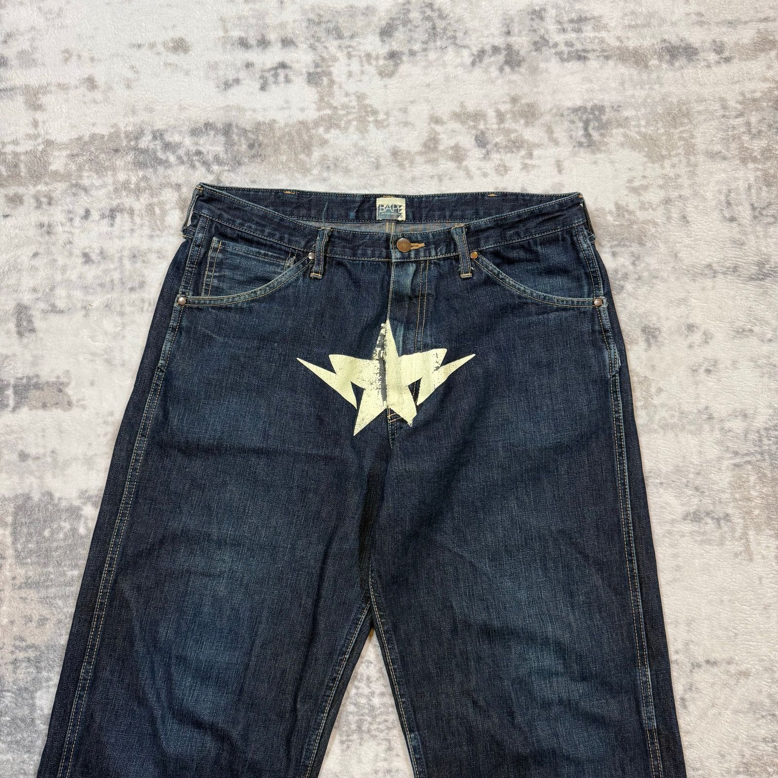 Bape × Nigo Authentic Bape 2000’s Twinsta Jeans 32 Size US 32 / EU 48 - 2 Thumbnail