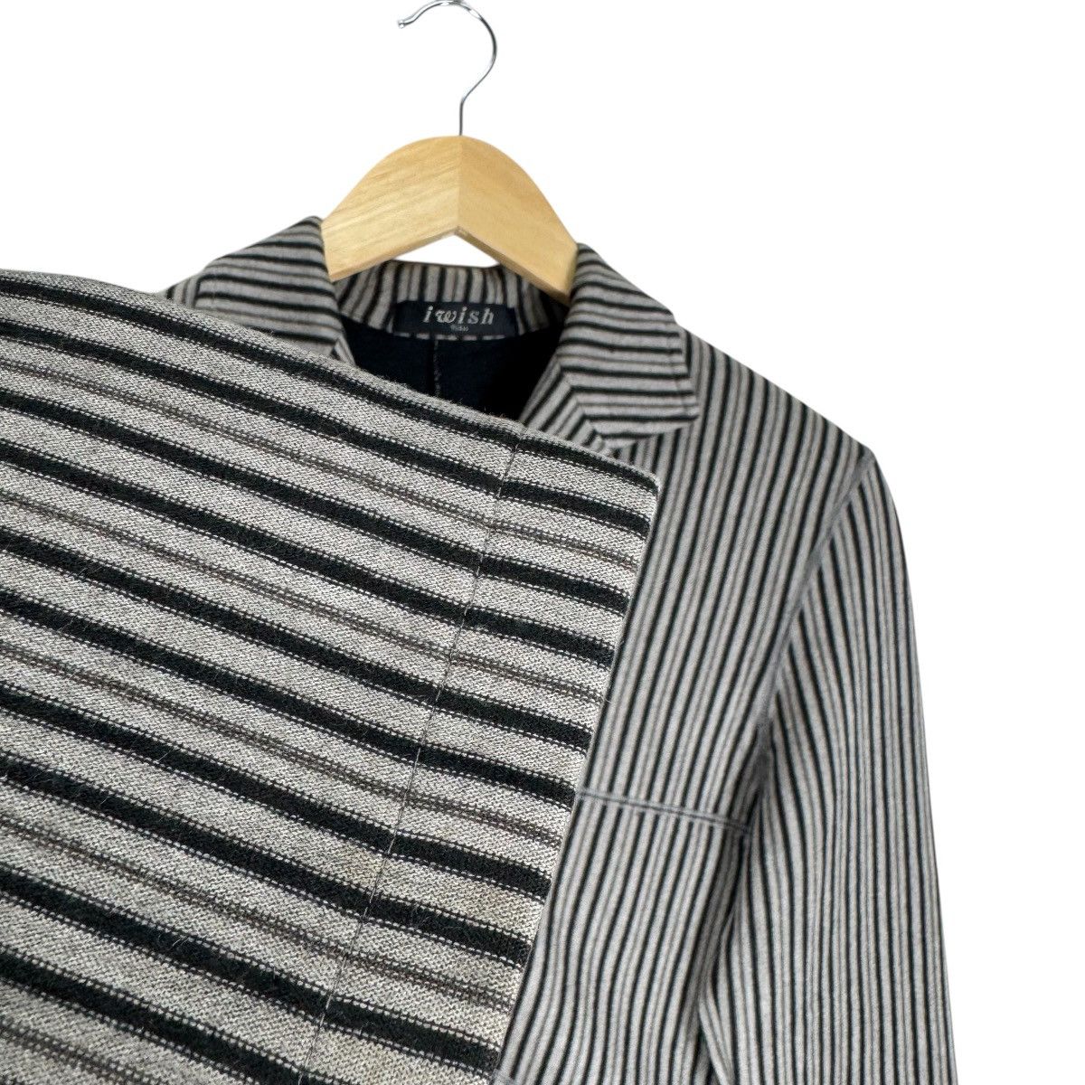 Yohji Yamamoto 🔥IWISH Y’S STRIPED JACKET Size S / US 4 / IT 40 - 6 Thumbnail