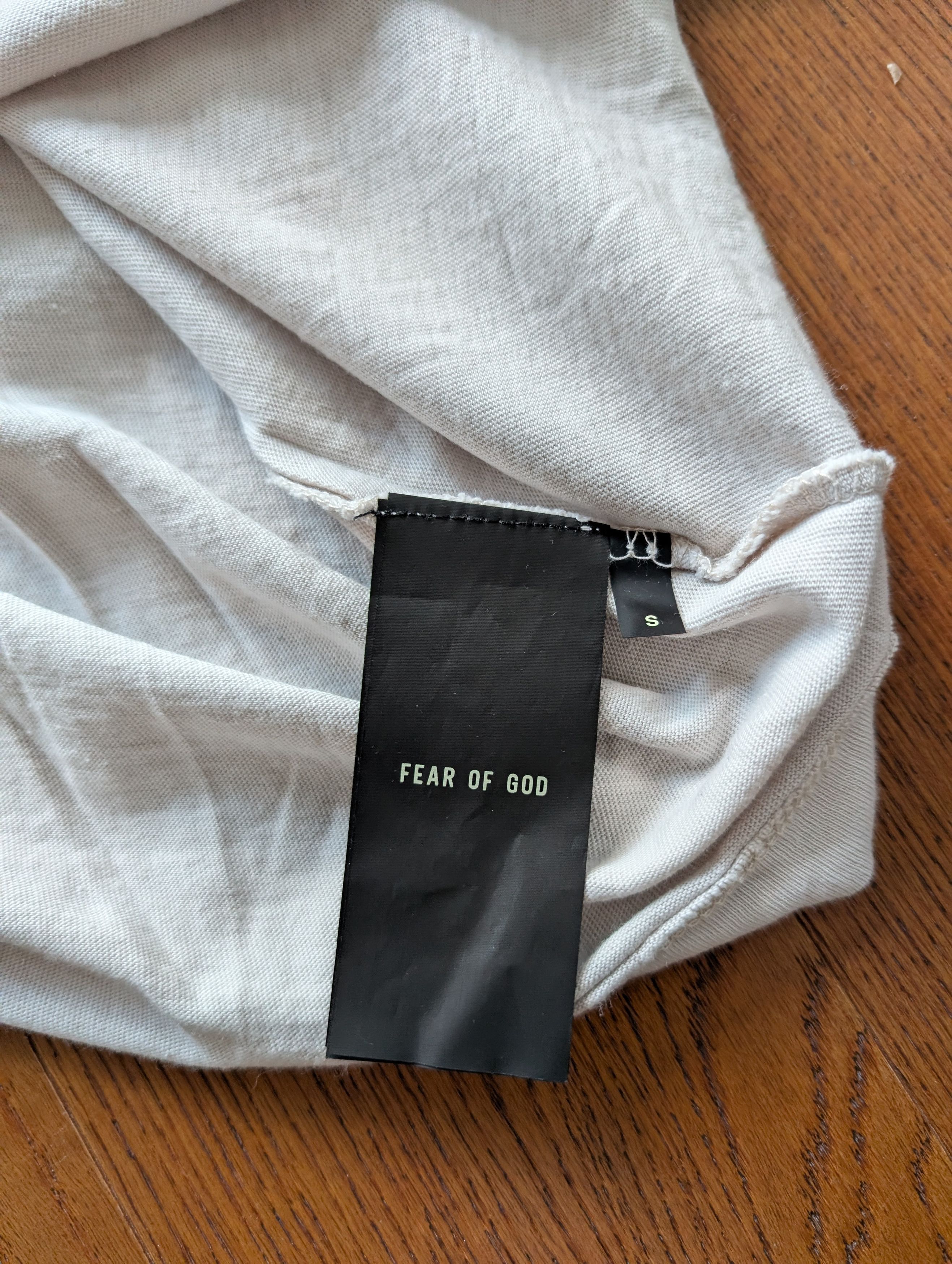 Fear of God Fear of God Perfect Vintage Tee Concrete White Gray Small Size US S / EU 44-46 / 1 - 5 Thumbnail