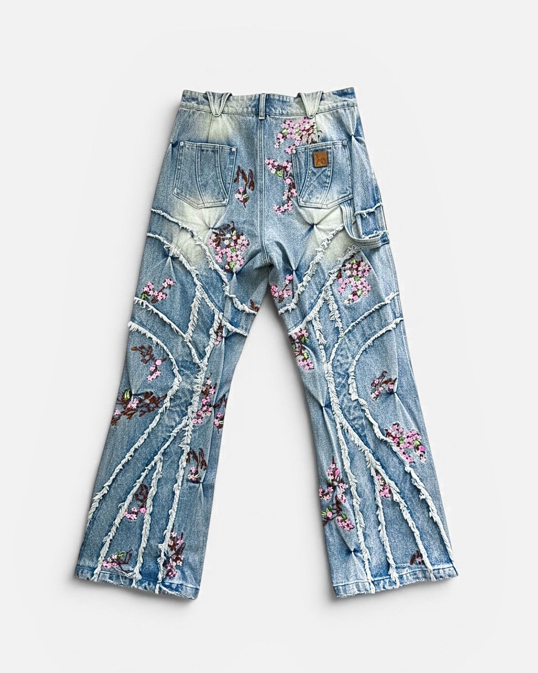 Bad Son 🌸 Jean Badson `Cherry Blossom’ - Denim Premium Size US 36 / EU 52 - 2 Thumbnail
