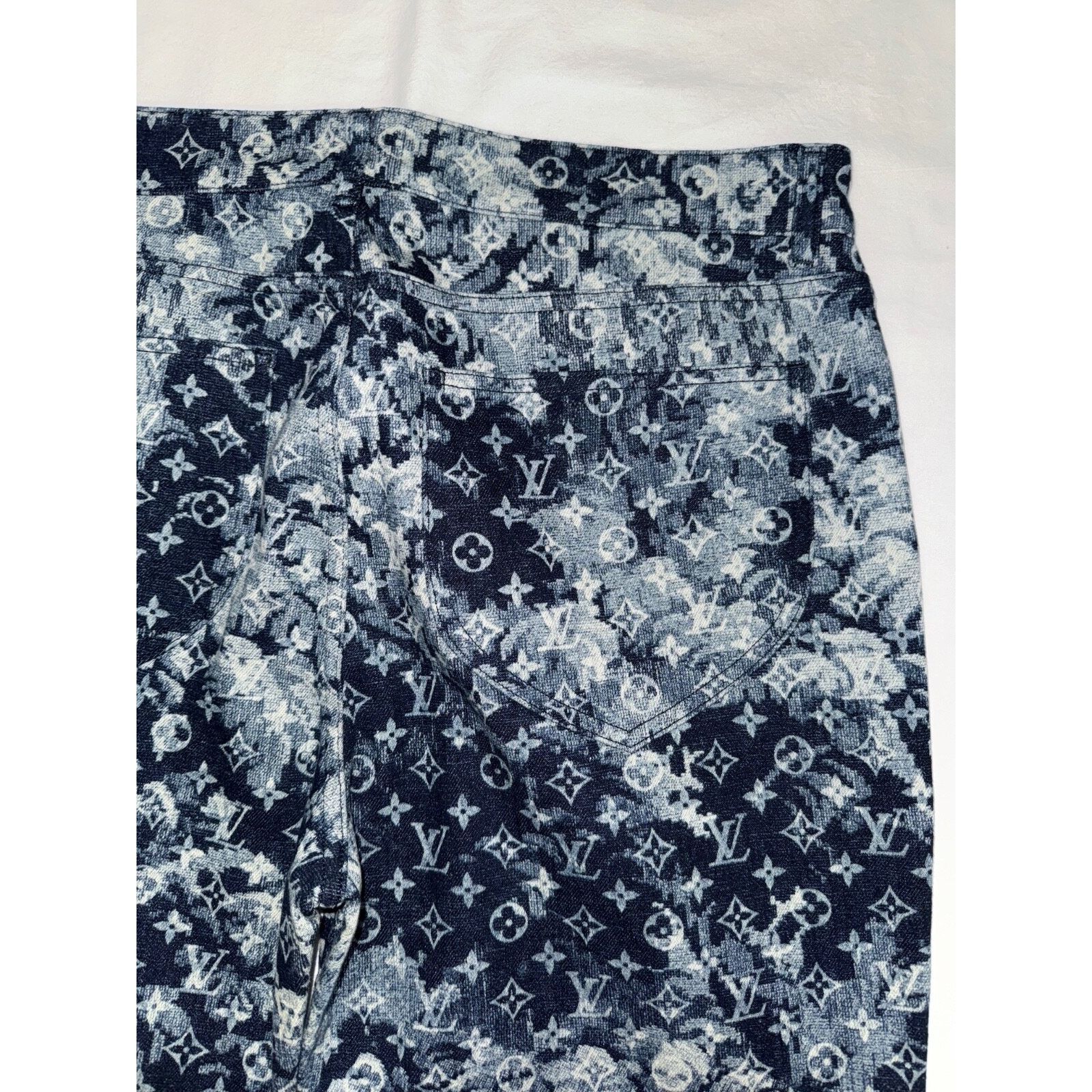 Louis Vuitton Louis Vuitton Tapestry Regular Denim Blue Monogram Logo Size US 32 / EU 48 - 10 Thumbnail