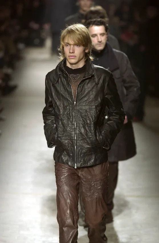 Marithe + Francois Girbaud FW2002 Marithé + François Girbaud Brown Plissed Leather Jacket Size US M / EU 48-50 / 2 - 2 Thumbnail