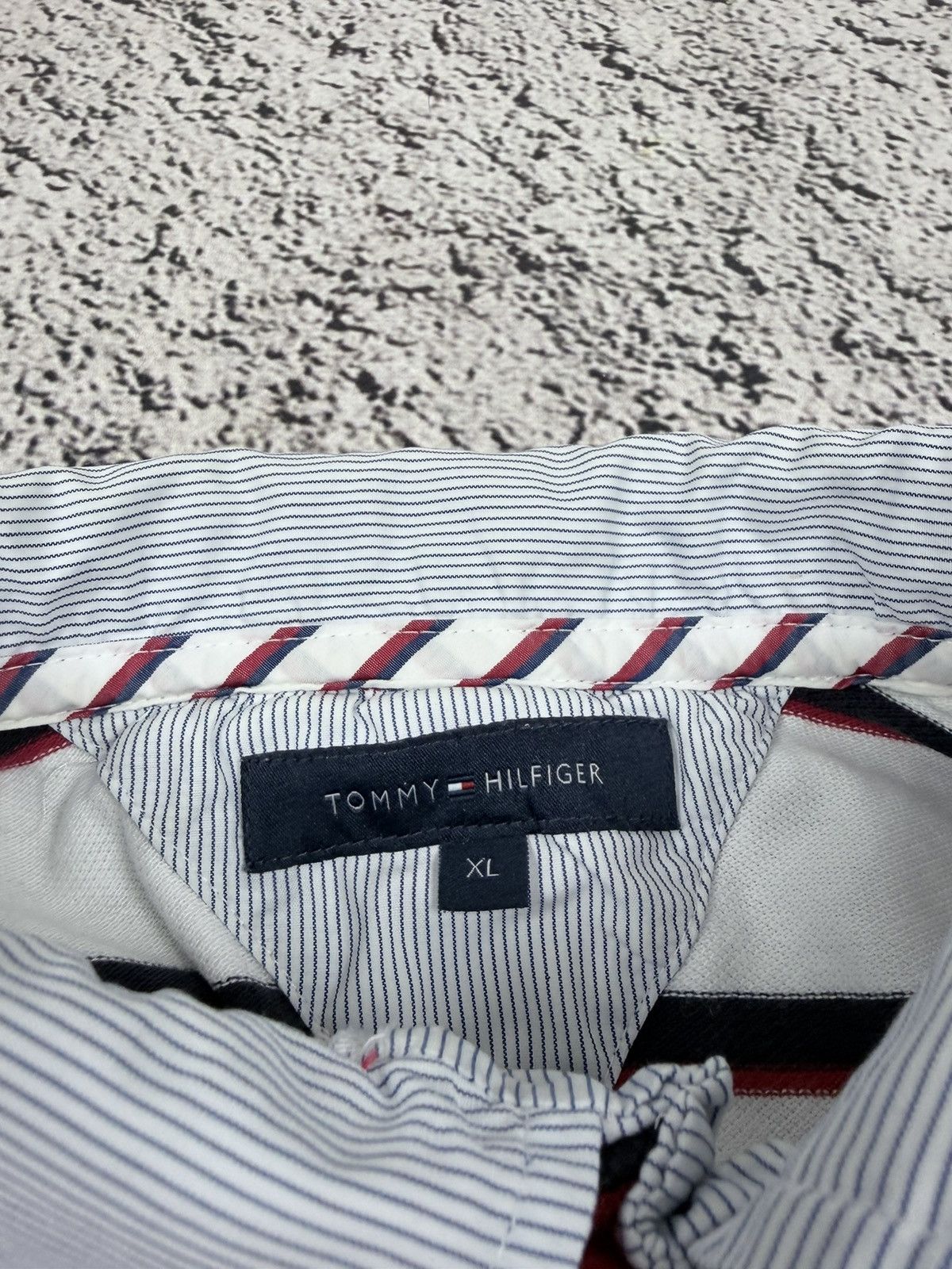 Tommy Hilfiger Tommy Hilfiger Heritage Big Crest Striped Polo Shirt XL⁠ Size US XL / EU 56 / 4 - 10 Thumbnail