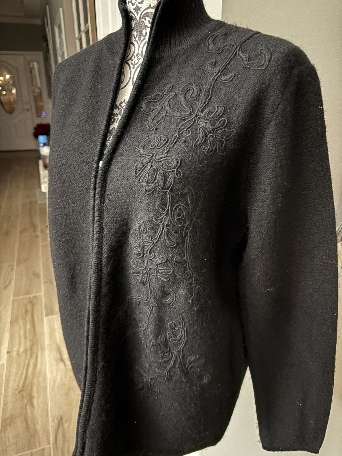 Other Karen Scott black size large zip up sweater Size L / US 10 / IT 46 - 3 Thumbnail