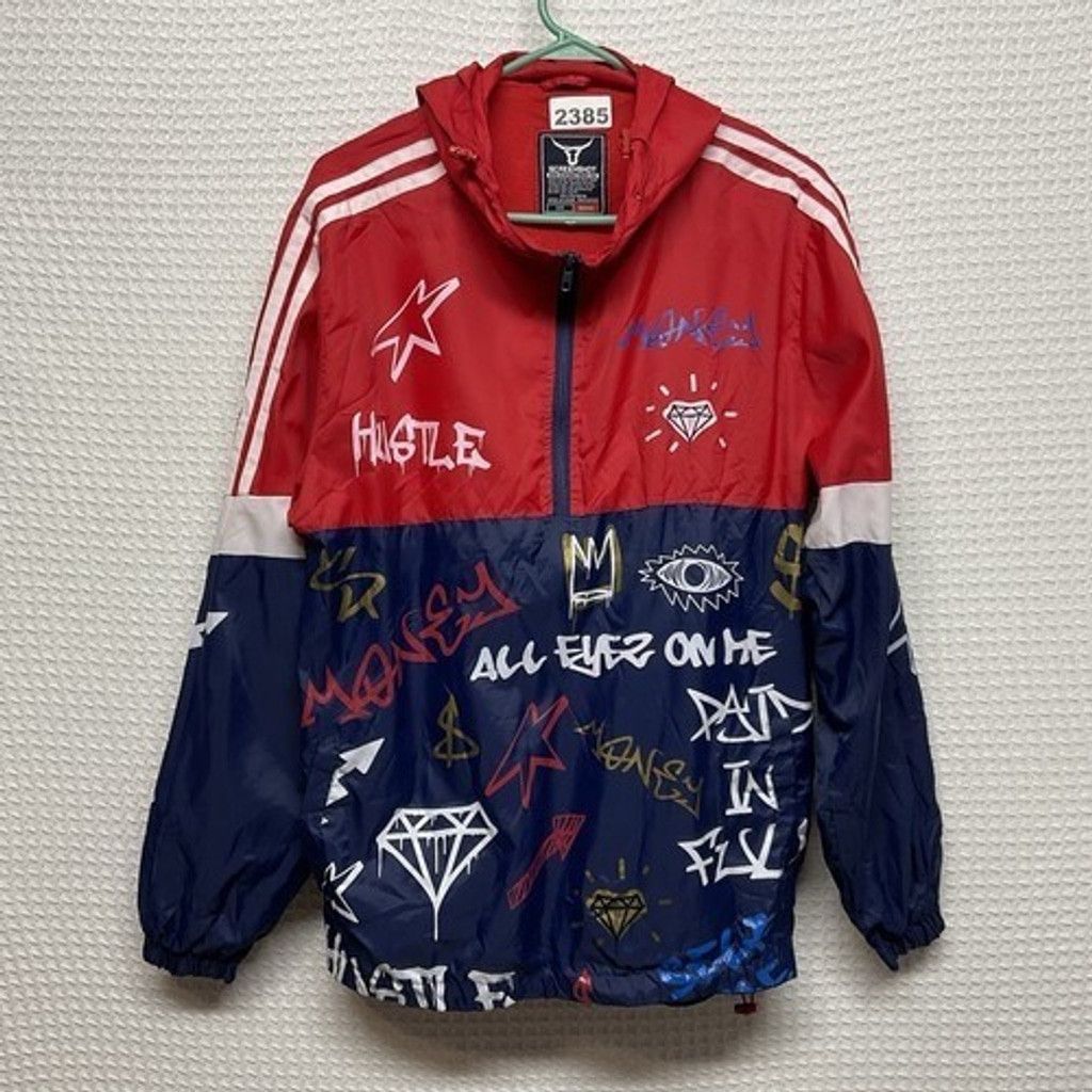 Other NWOT Screenshot Red/Navy Hooded Windbreaker Jacket Men M Size US M / EU 48-50 / 2 - 8 Thumbnail