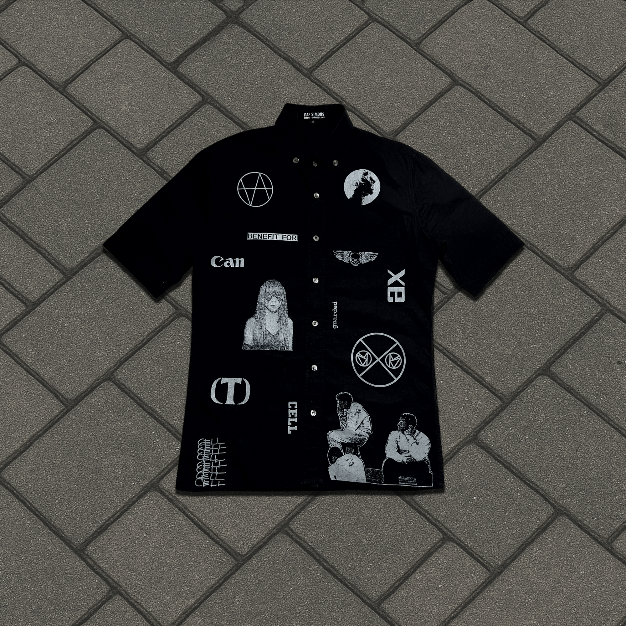 Raf Simons SS03 Raf Simons Consumed Cell Button Up Shirt Size US S / EU 44-46 / 1 - 1 Thumbnail