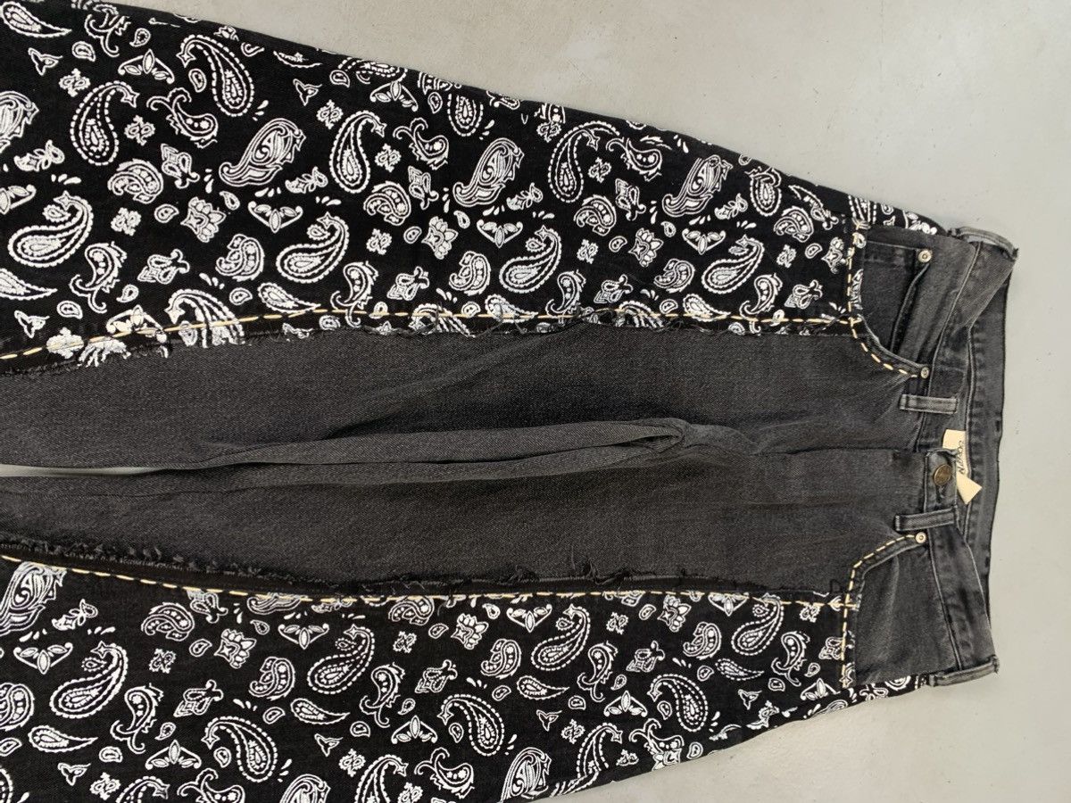 Levi's Vintage upcycled custom baggy bandana patch denim Size US 30 / EU 46 - 8 Thumbnail