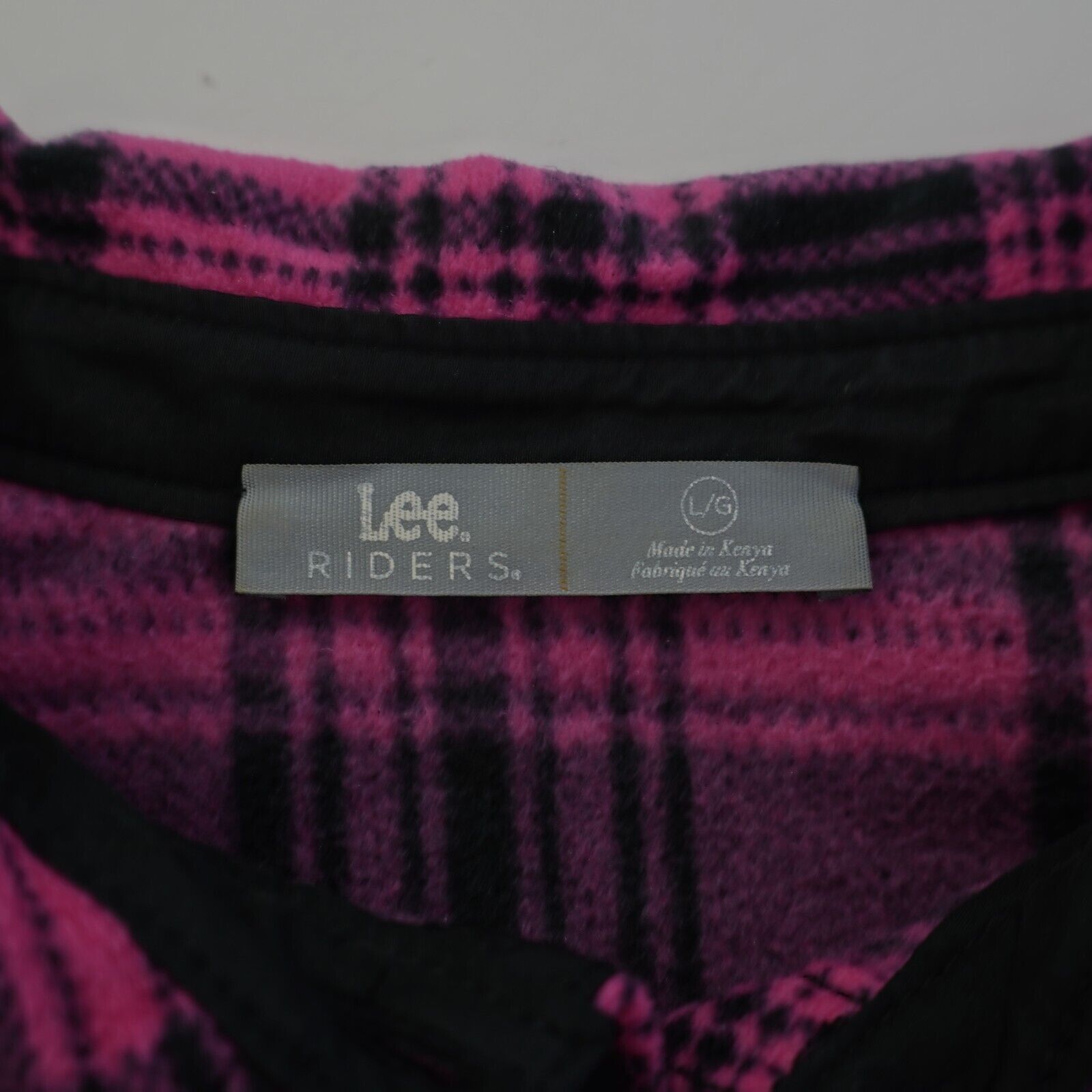 Lee Lee Riders Pink Plaid Flannel Large Button Front Collared Sh Size L / US 10 / IT 46 - 7 Thumbnail