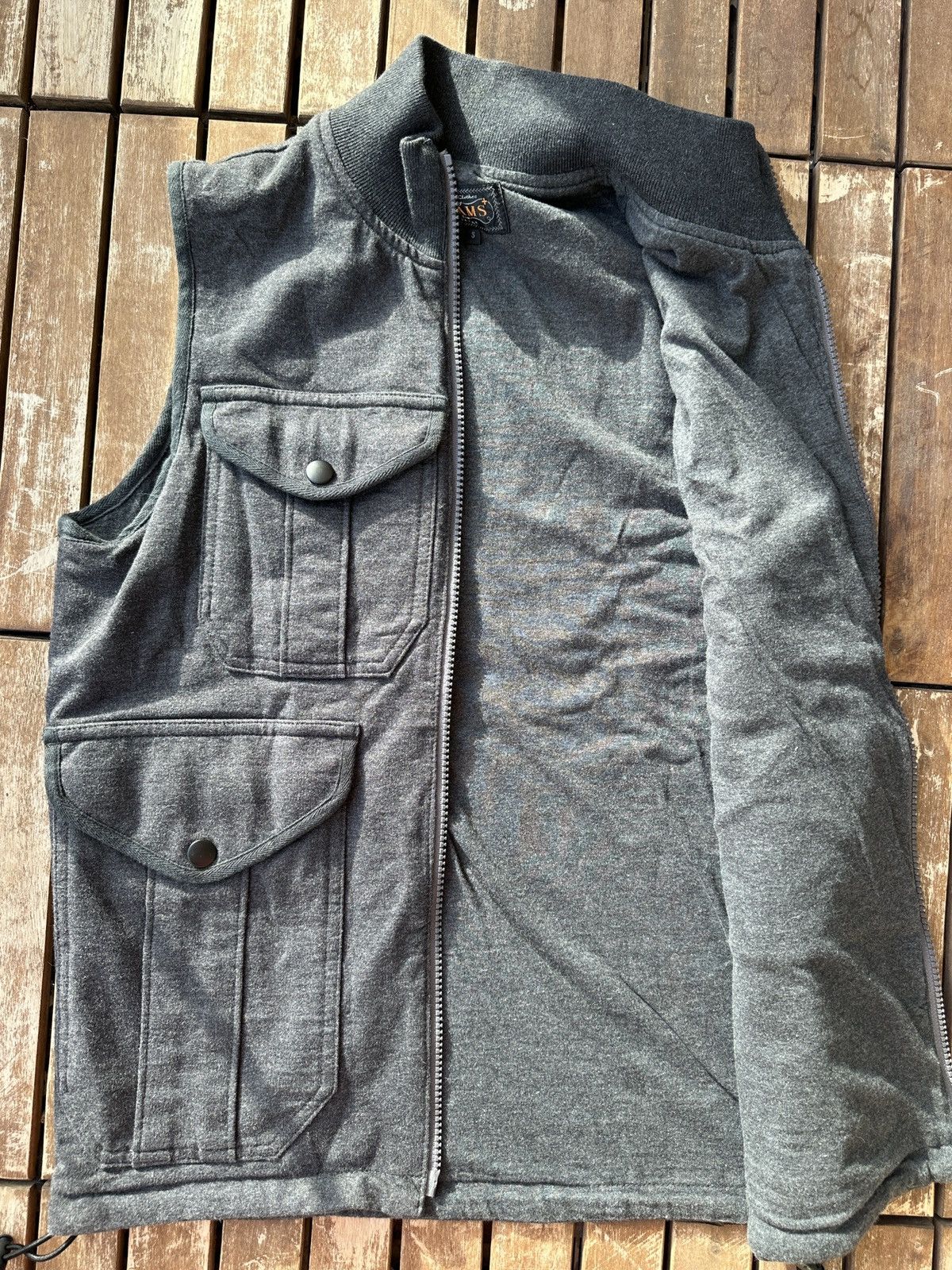 Beams Japan Beams Multi-Pocket Utility Vest – Grey (Size S) Size US S / EU 44-46 / 1 - 7 Thumbnail