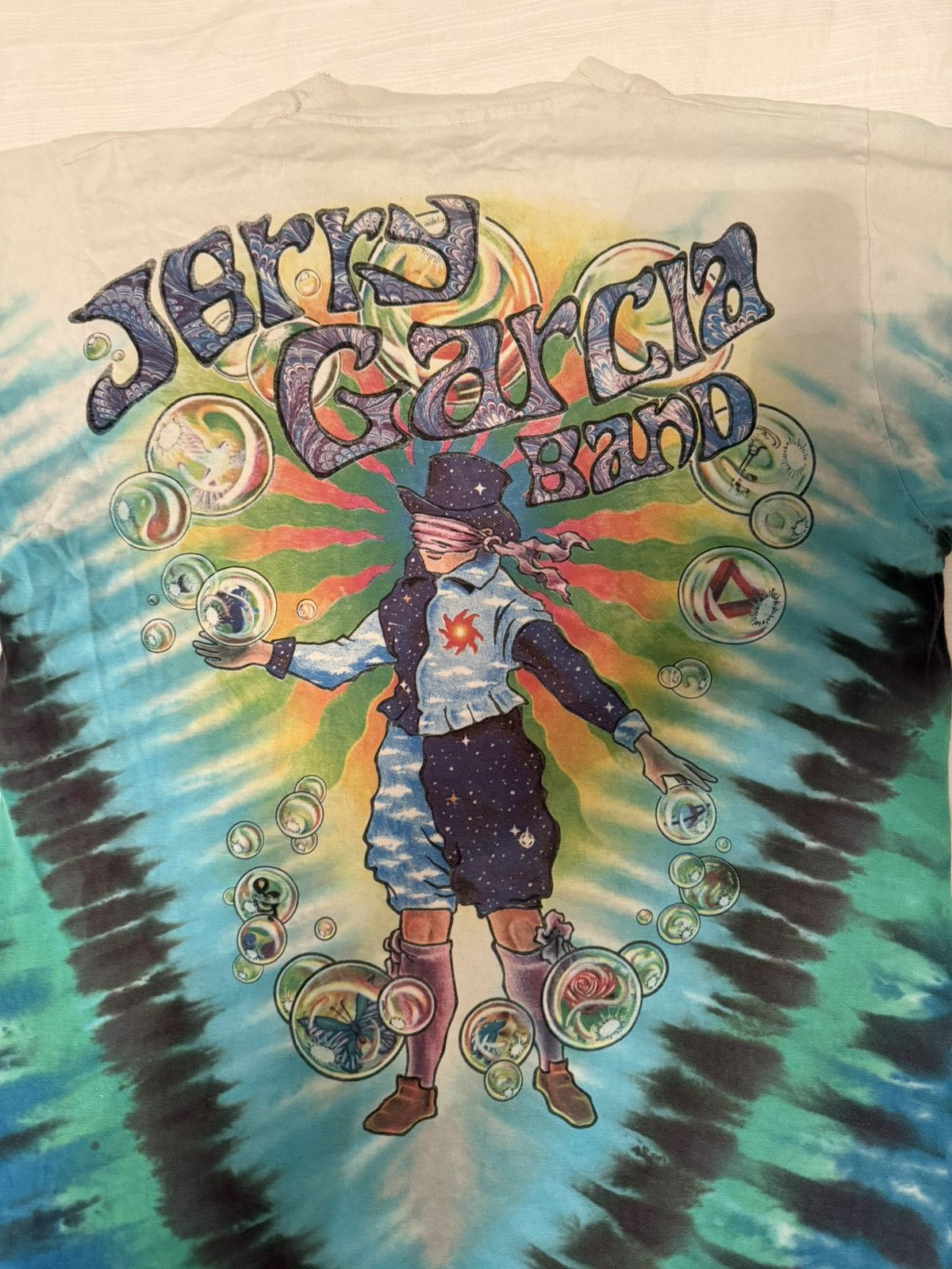 Grateful Dead Jerry Garcia Band '91 TieDye Liquid Blue Grateful Dead Size US L / EU 52-54 / 3 - 4 Thumbnail
